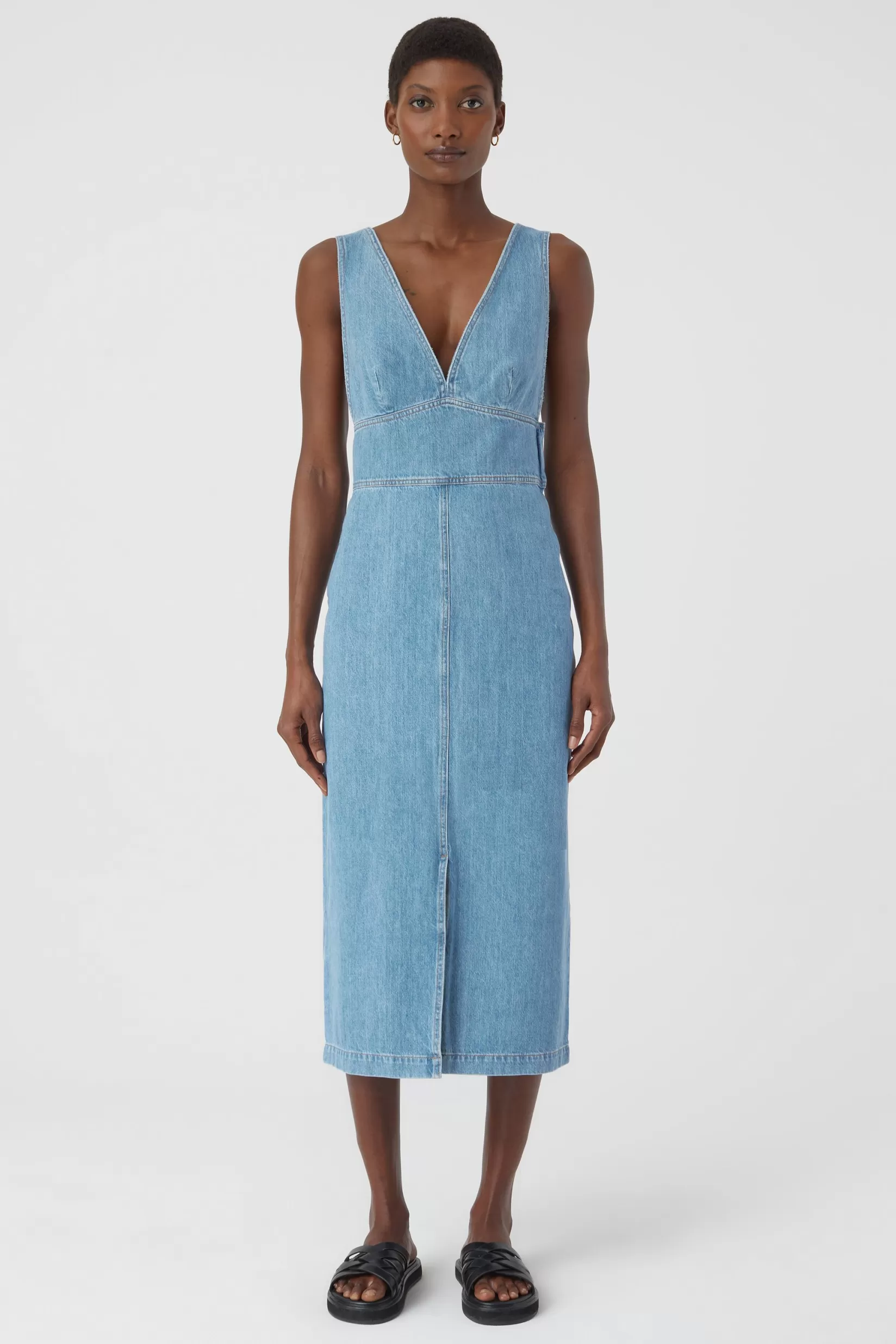 Outlet CLOSED A Better Blue Denim Dress Mid Blue