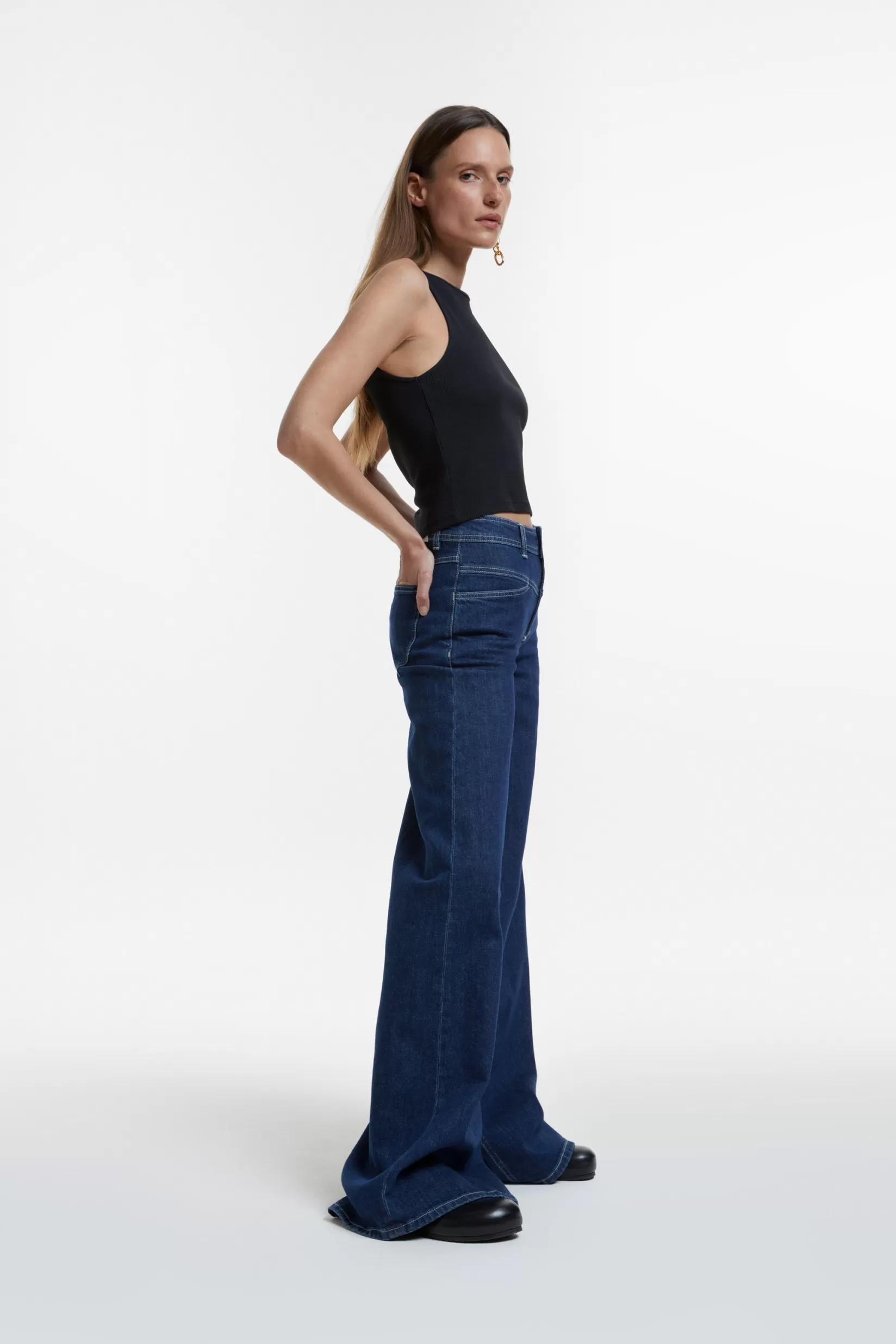 Hot CLOSED A Better Blue Flared-X Dark Blue