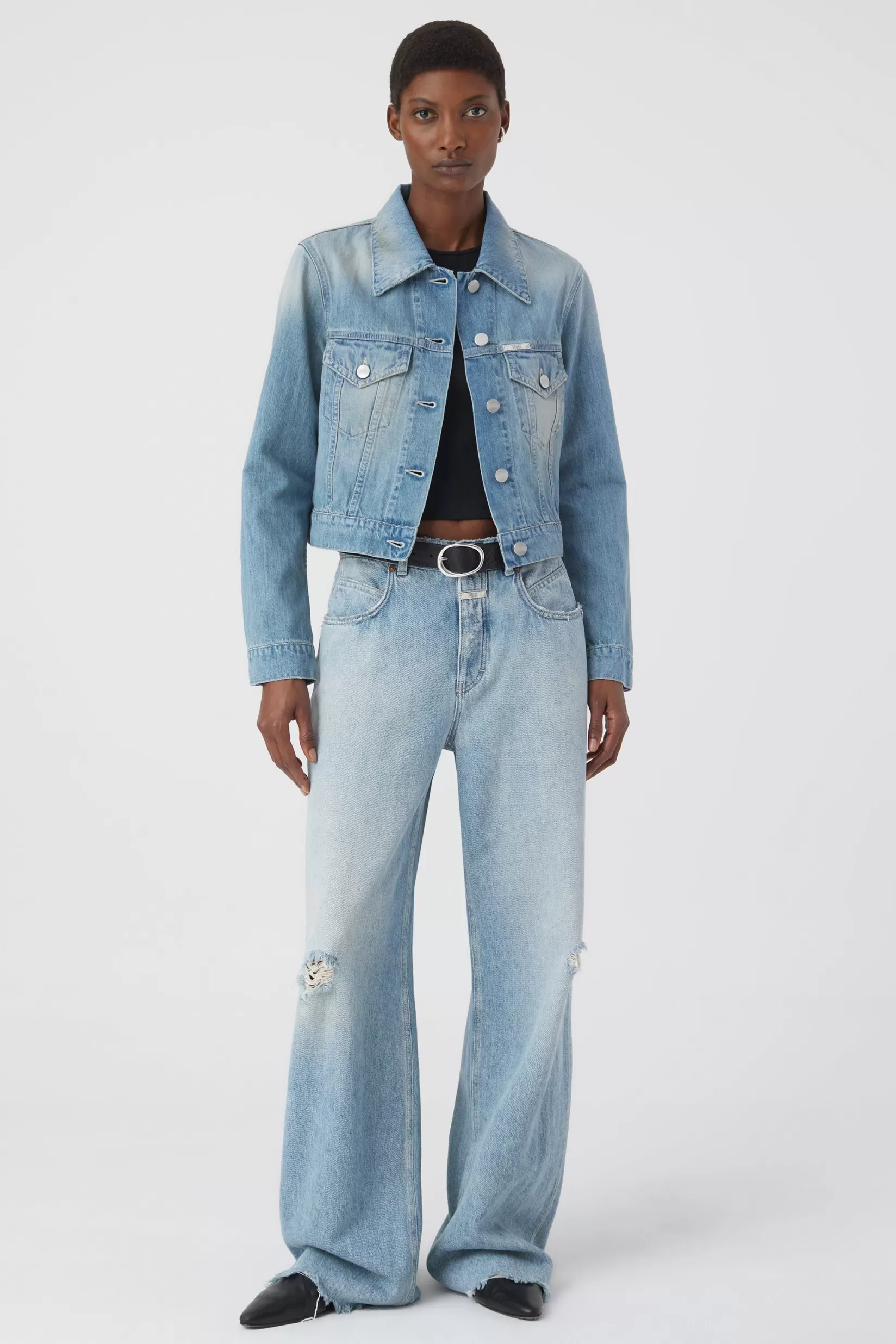 Fashion CLOSED A Better Blue Jacke Mid Blue
