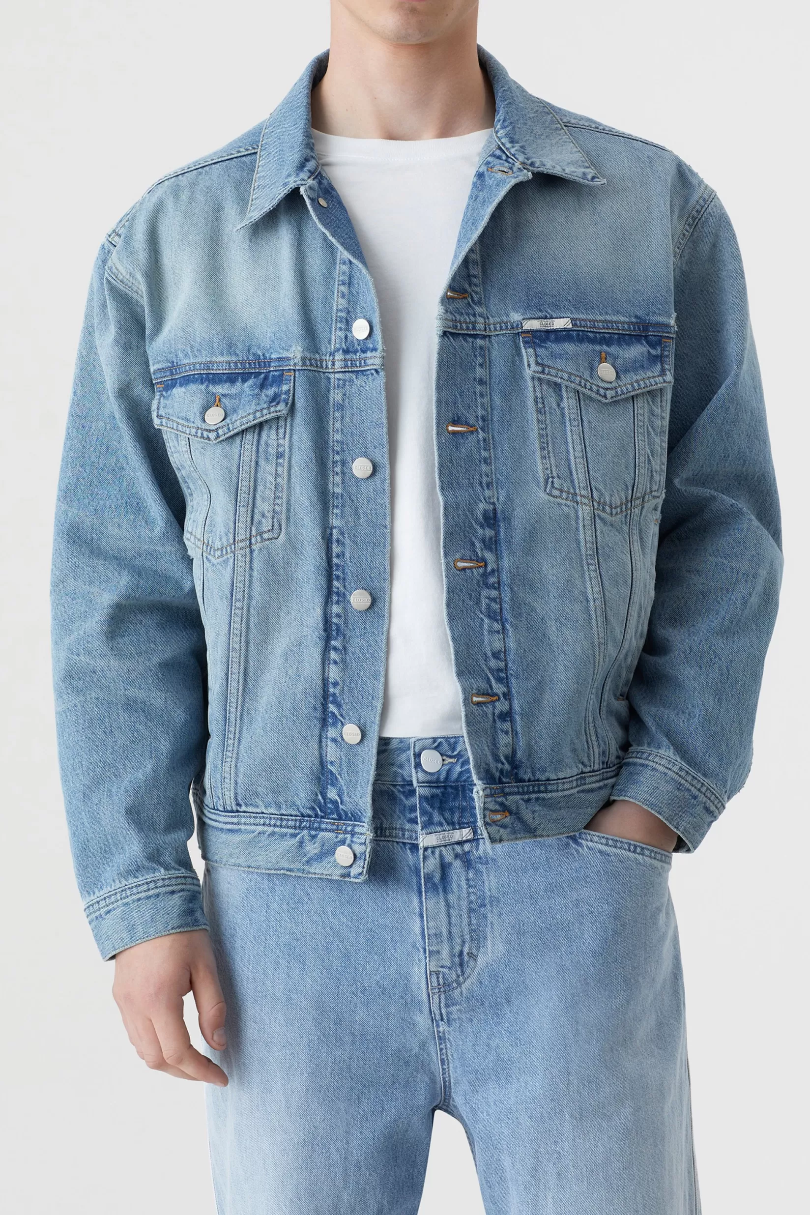Online CLOSED A Better Blue Jacket Light Blue