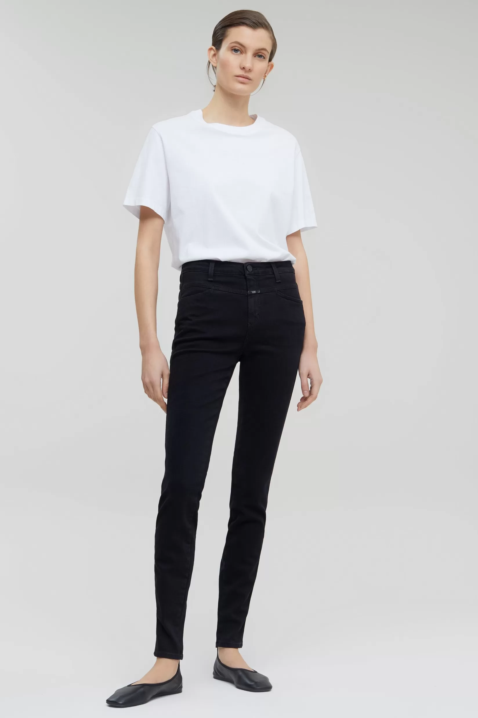 Fashion CLOSED A Better Blue Skinny Pusher Long Black