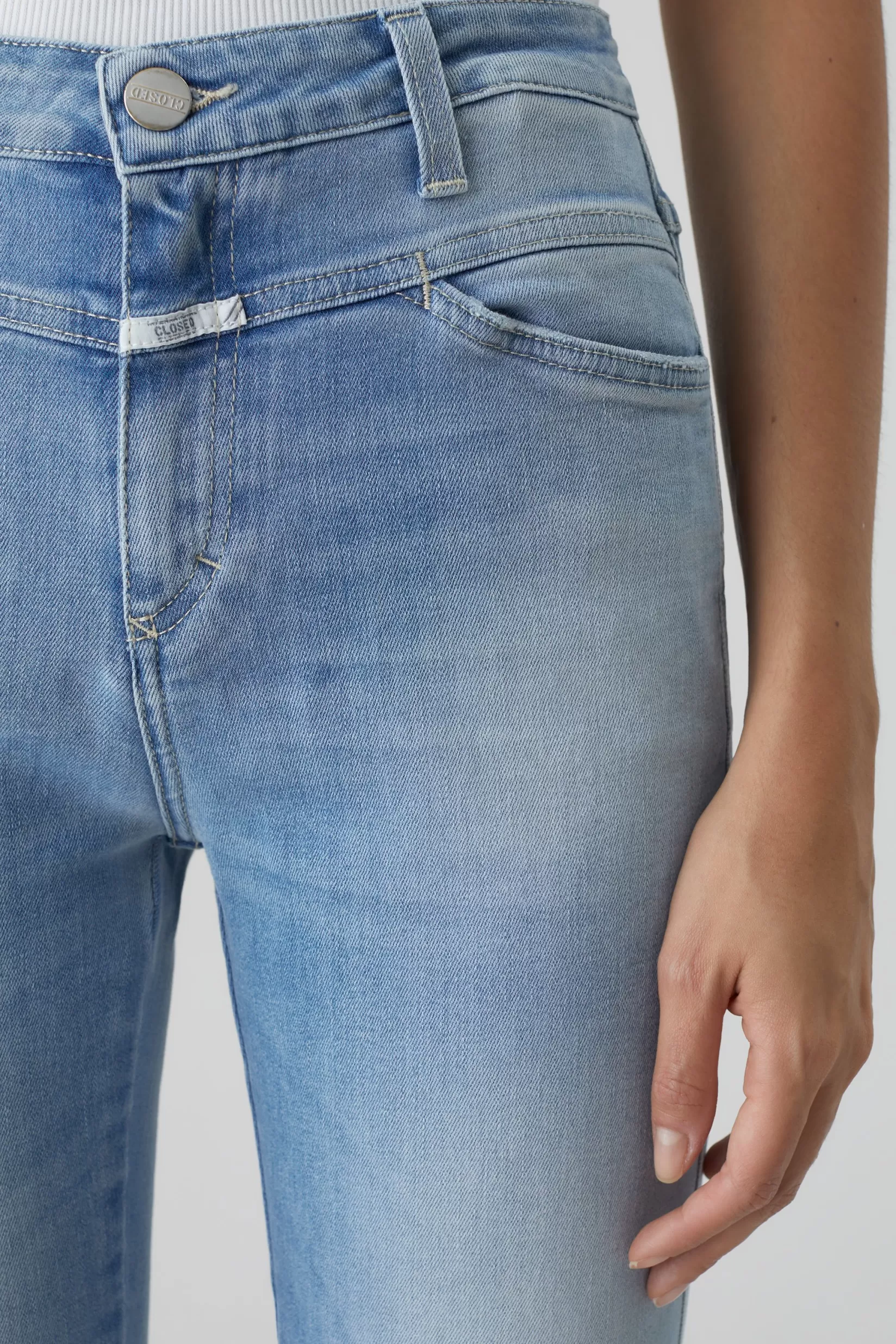 Sale CLOSED A Better Blue Skinny Pusher Long Light Blue