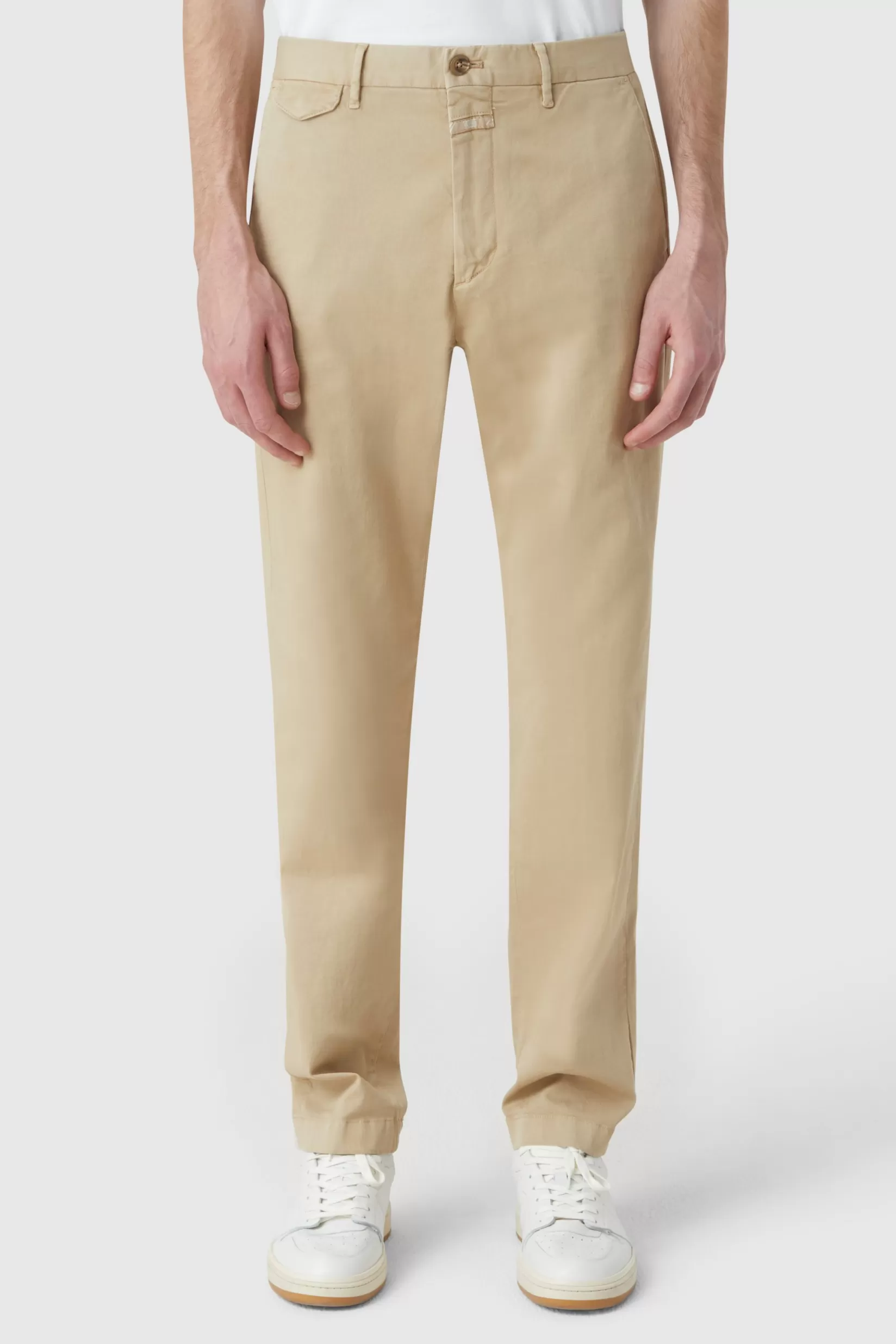 Cheap CLOSED Atelier Tapered Pants Reed Beige