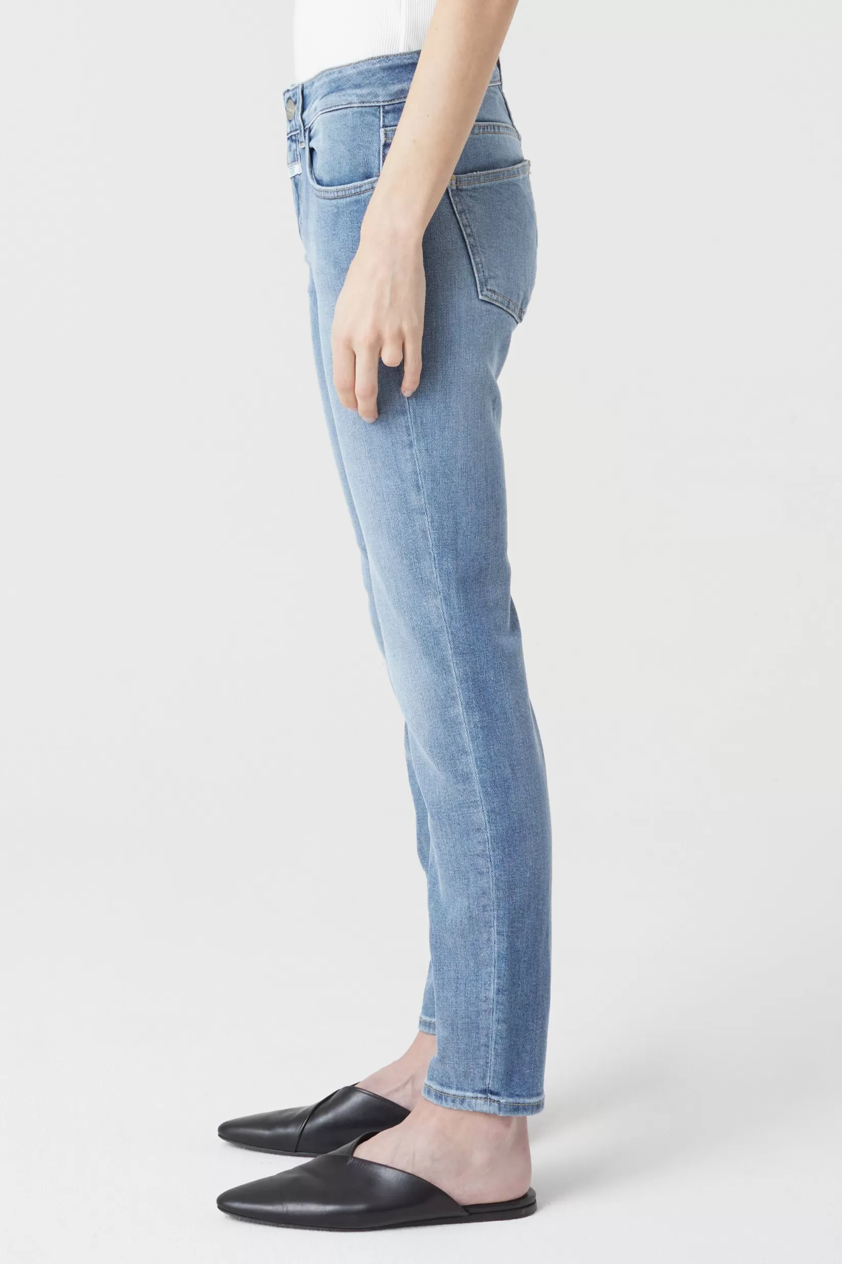 Cheap CLOSED Baker Super Stretch Blue Denim Mid Blue