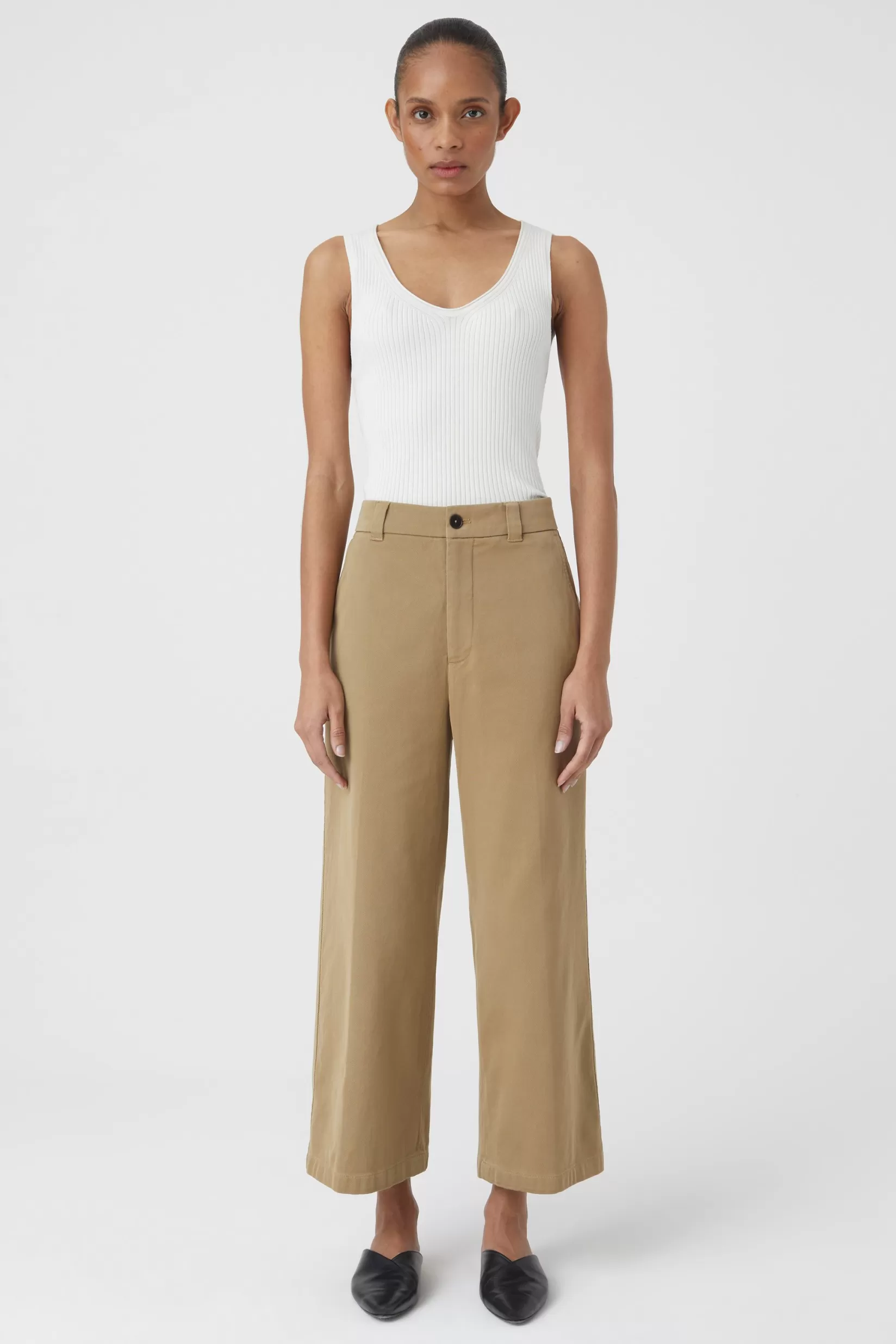 Cheap CLOSED Barton Organic Cotton Pants Brown Marble
