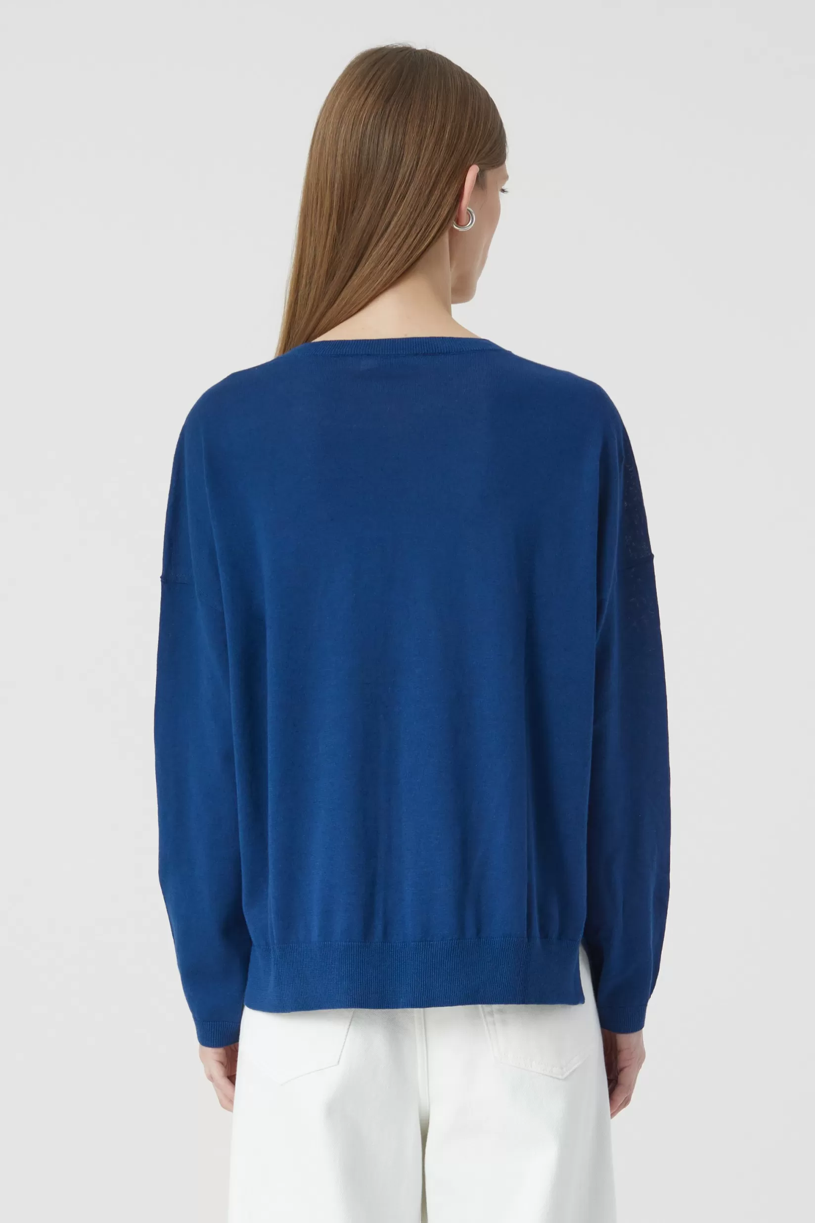 Discount CLOSED Basic Crewneck Indigo Blue