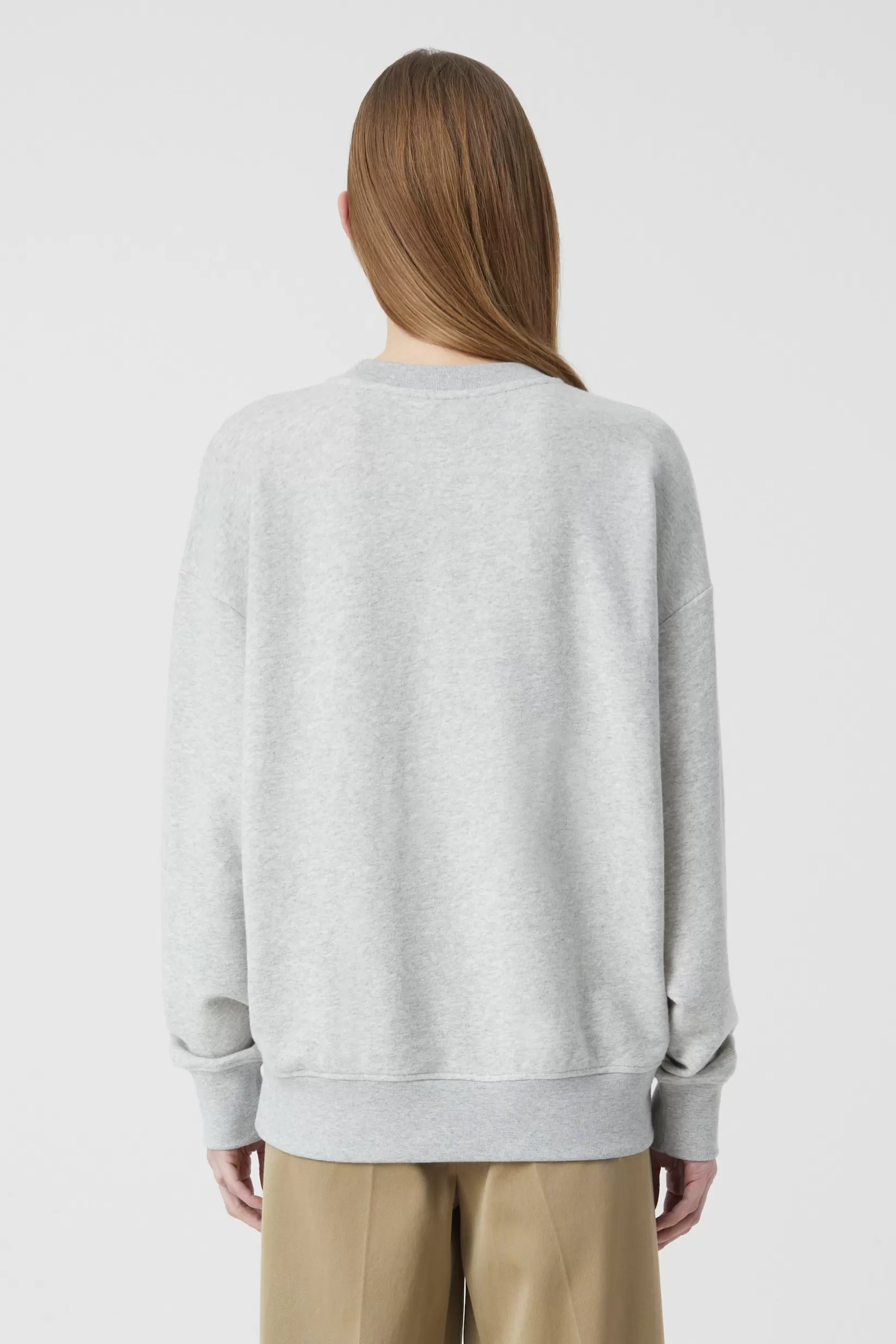 Discount CLOSED Basic Crewneck Light Grey Melange