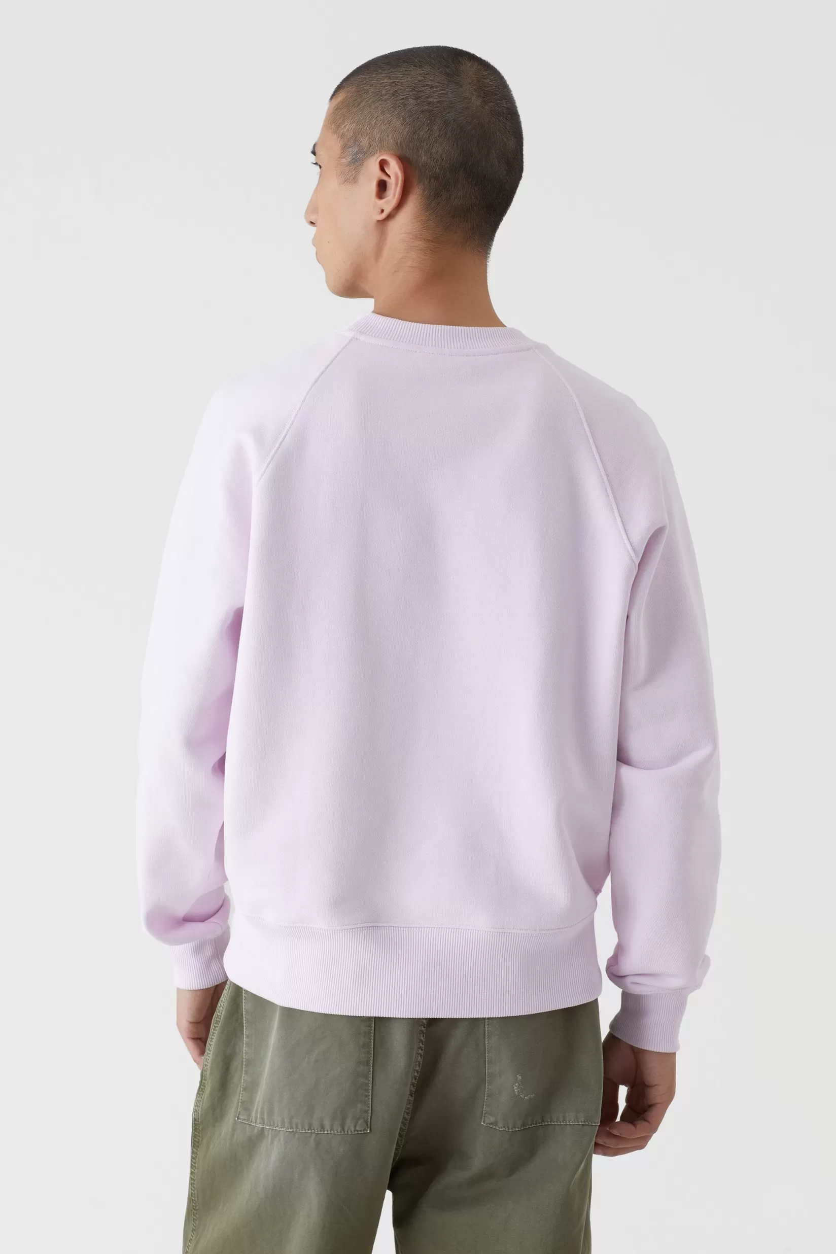 Best Sale CLOSED Basic Crewneck Mit Logo Pink Hydrangea