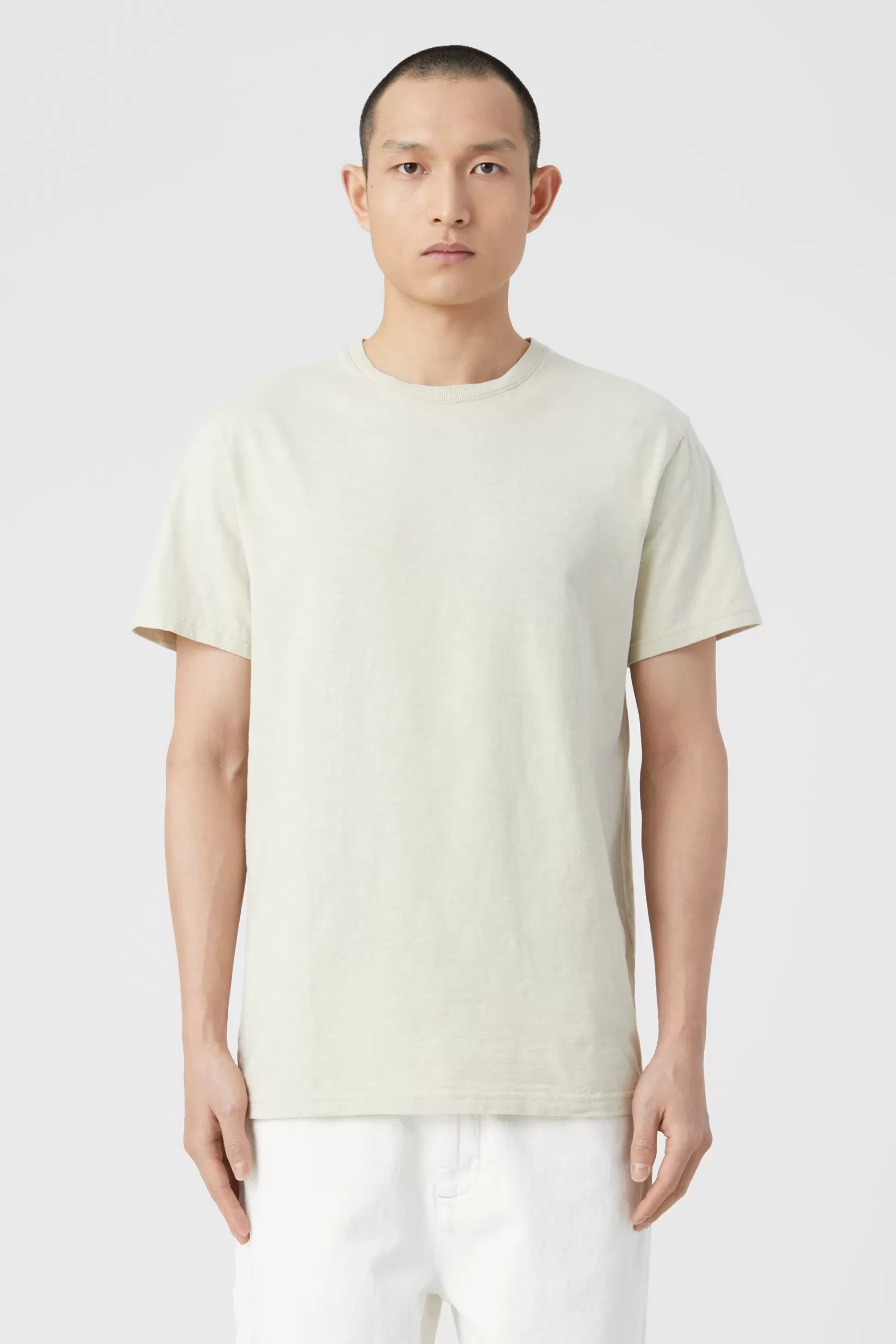 Sale CLOSED Basic T-Shirt Aus Bio-Baumwolle Marl Stone