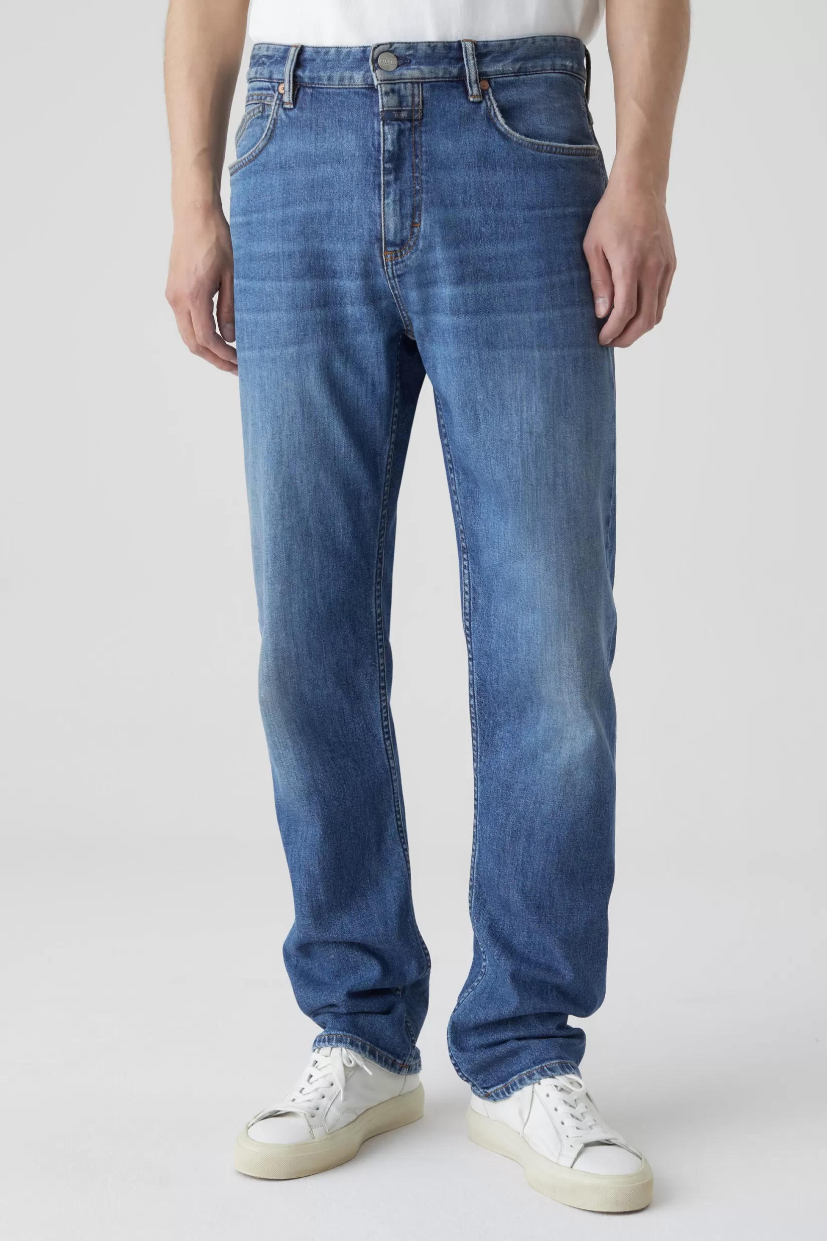 Cheap CLOSED Bogus Straight Jeans Mid Blue