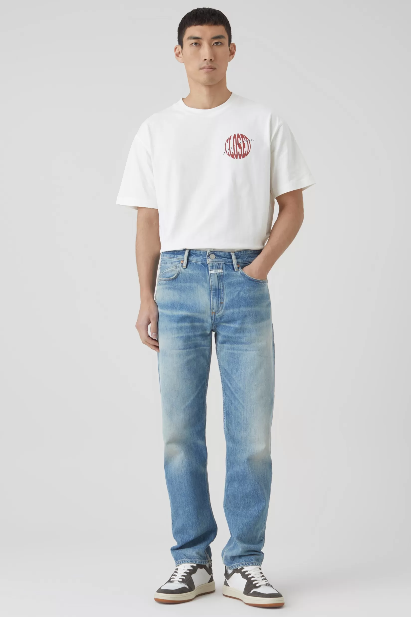 Cheap CLOSED Bogus Straight Jeans Mid Blue