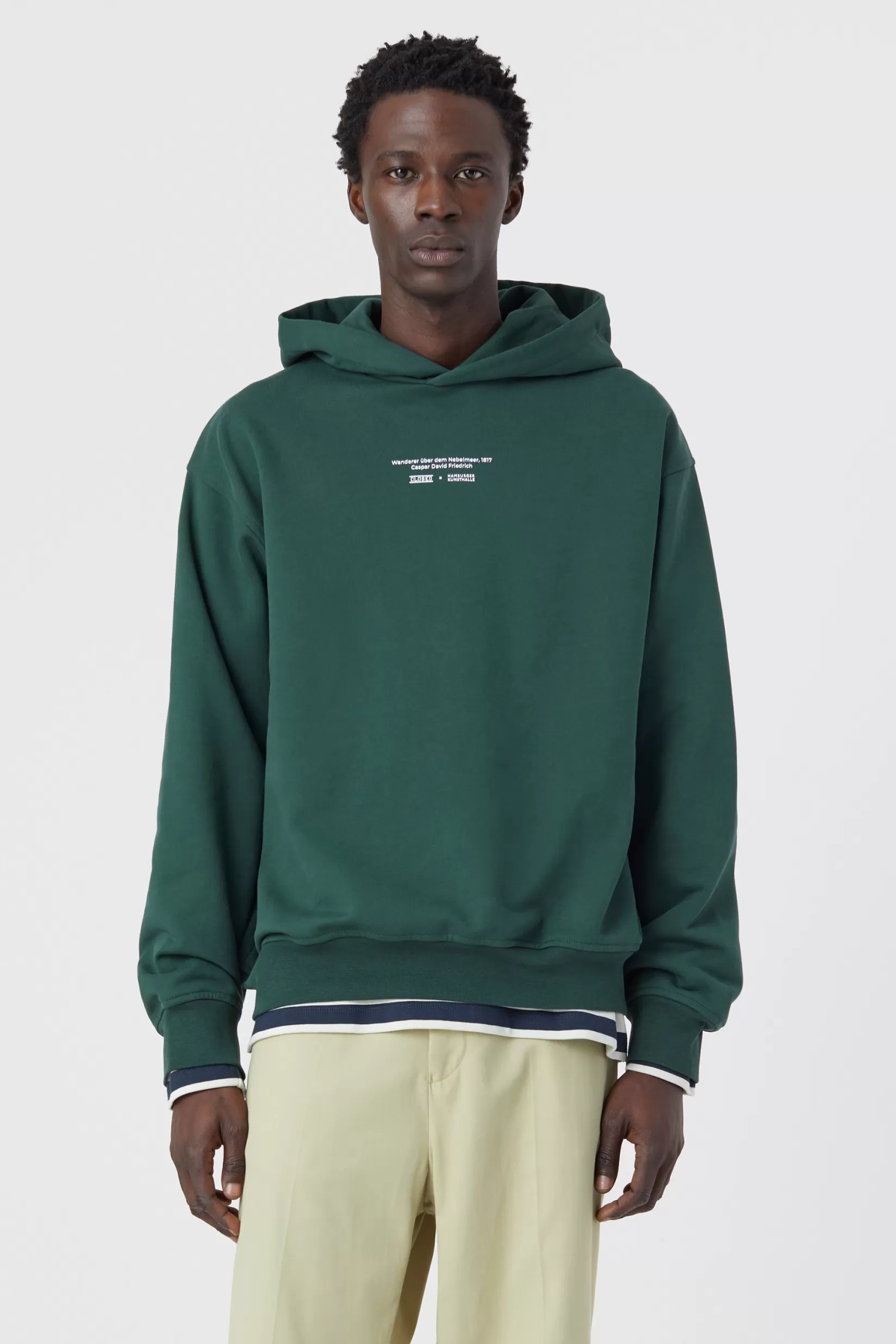 Cheap CLOSED X Hamburger Kunsthalle Hoodie Sacramento Green