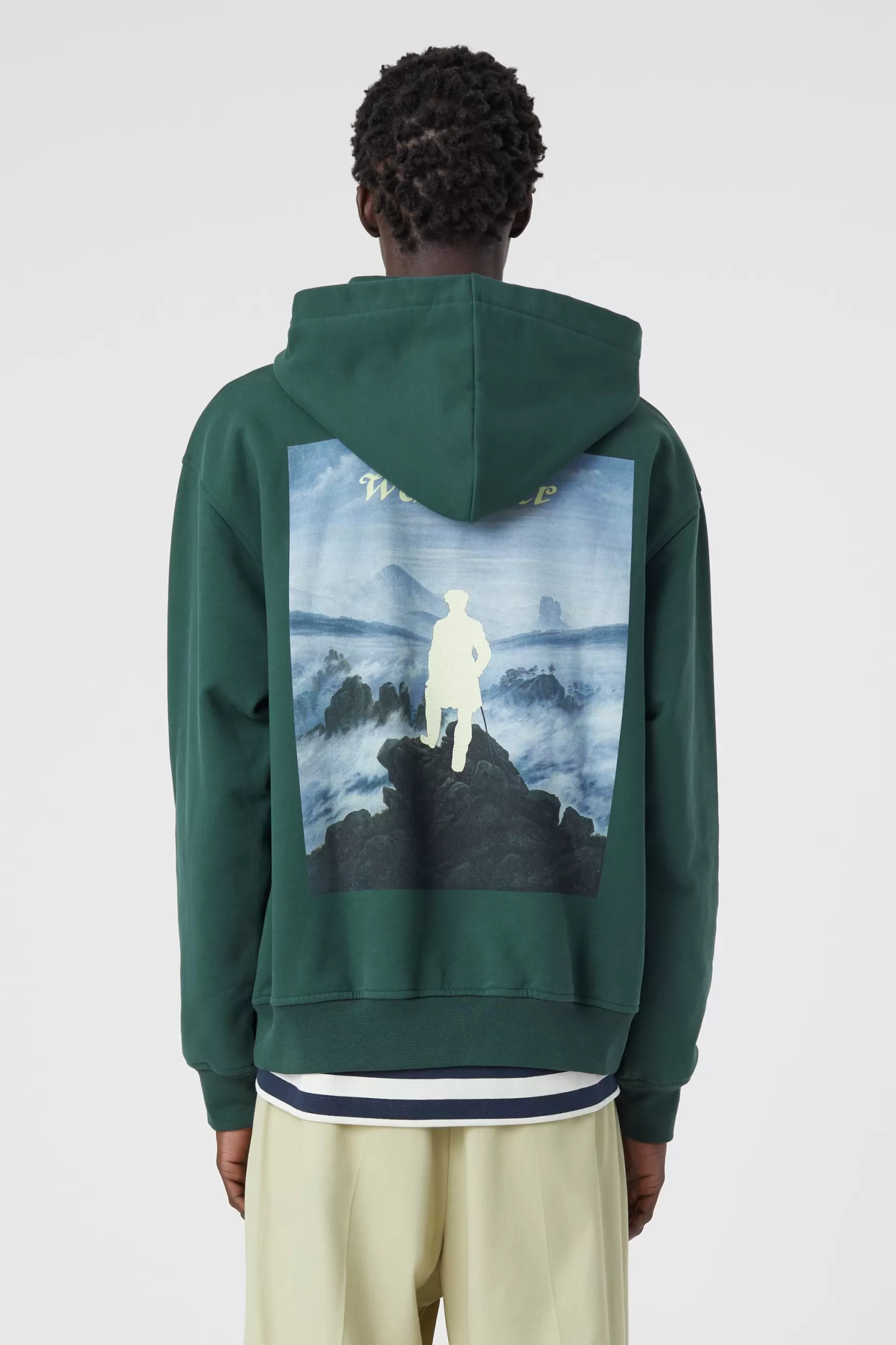 Cheap CLOSED X Hamburger Kunsthalle Hoodie Sacramento Green