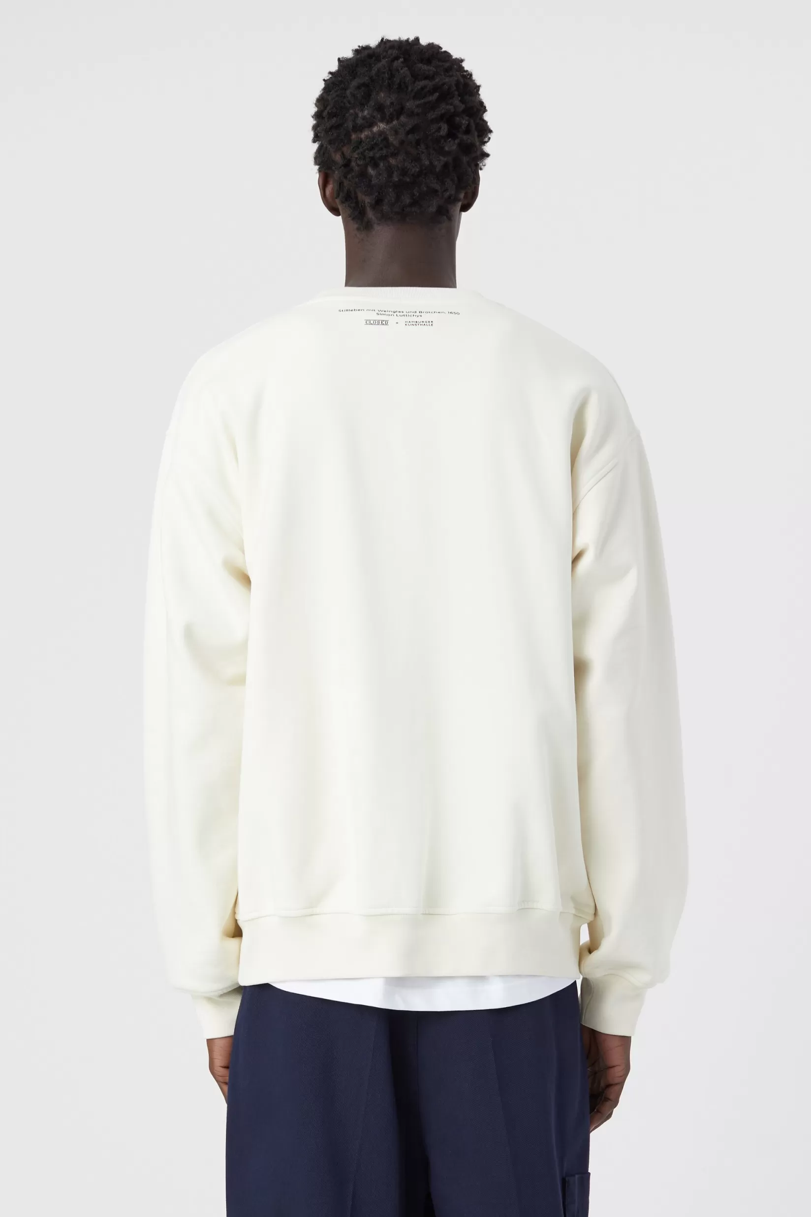 Best CLOSED X Hamburger Kunsthalle Sweatshirt White Asparagus