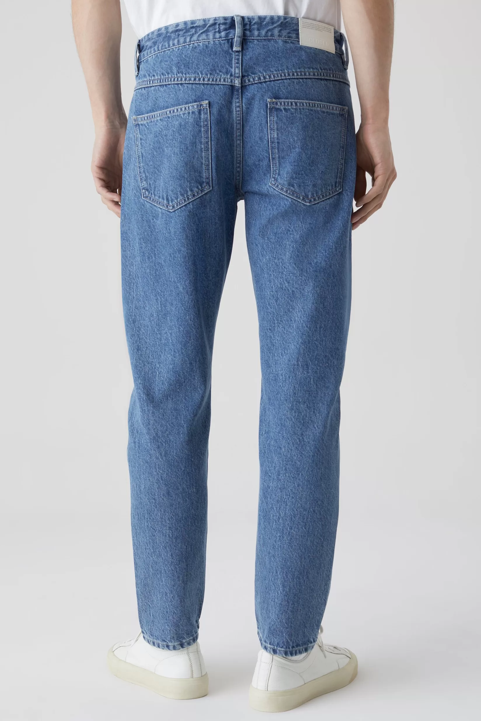 Cheap CLOSED Cooper Tapered Jeans Mid Blue