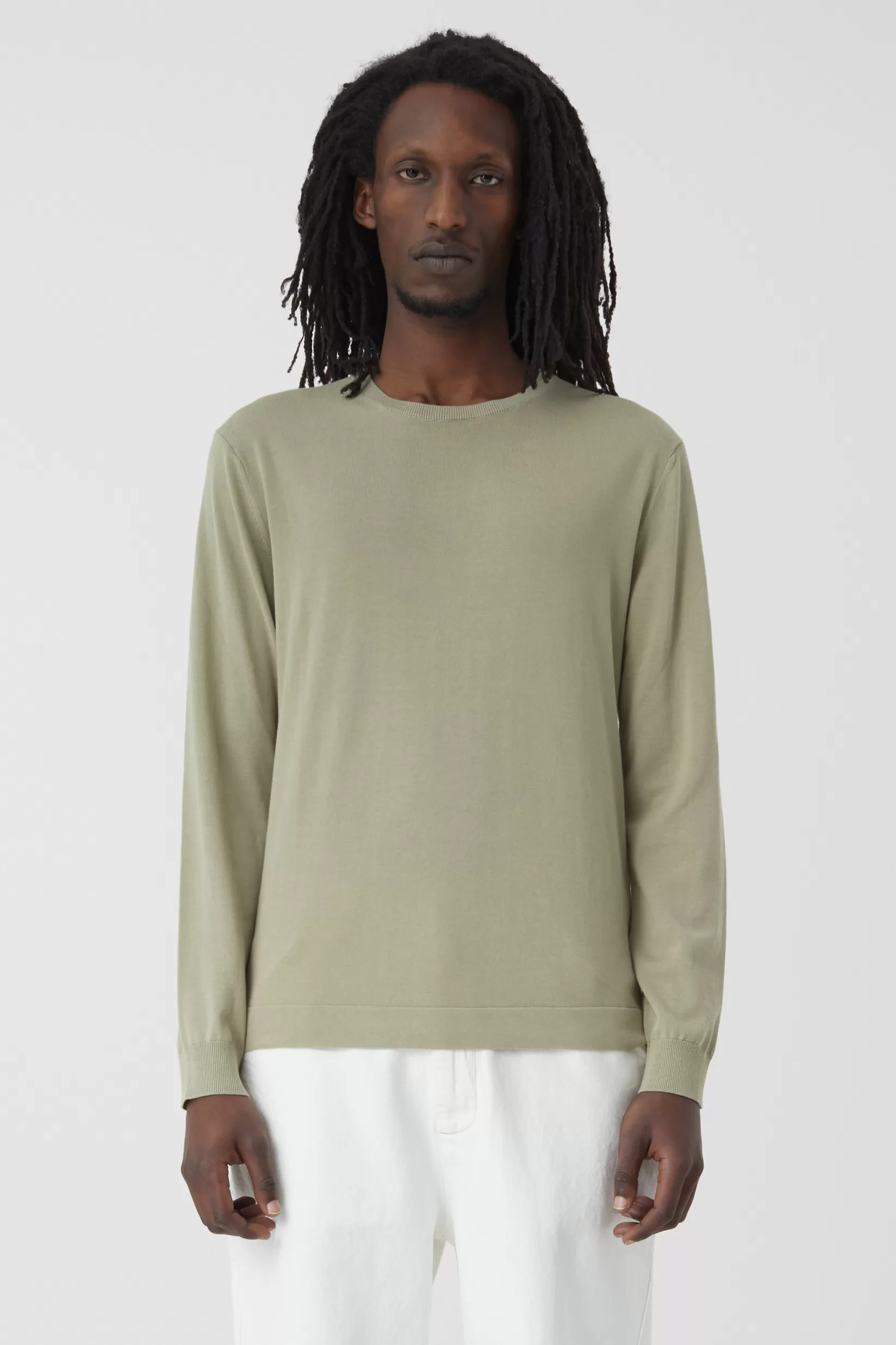 Cheap CLOSED Crewneck Jumper Aus Baumwolle Light Moss Green