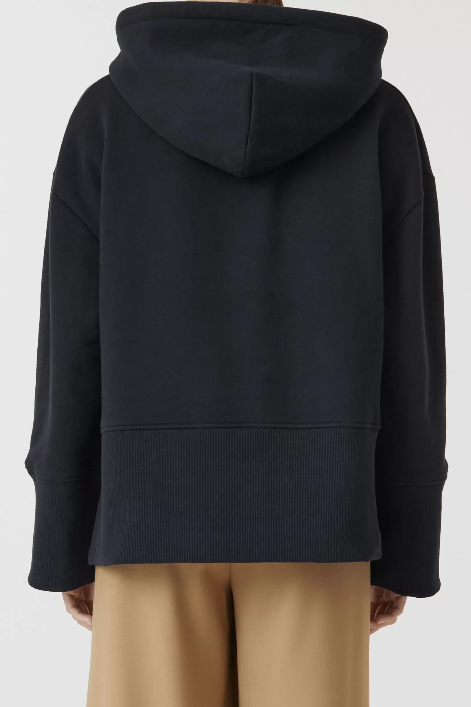 Clearance CLOSED Cropped Hoodie Black