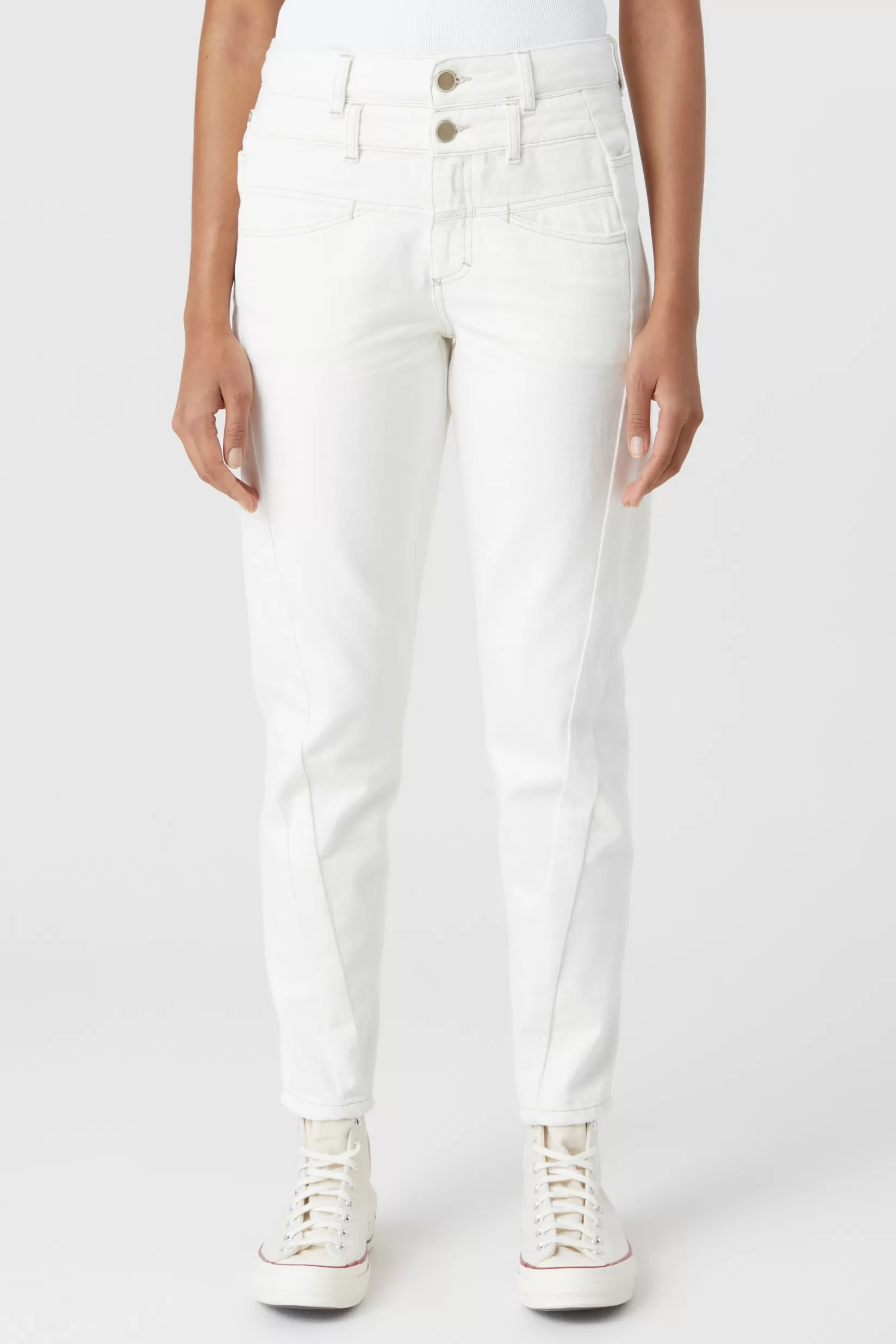 Shop CLOSED Curved-X Ecru Denim Creme