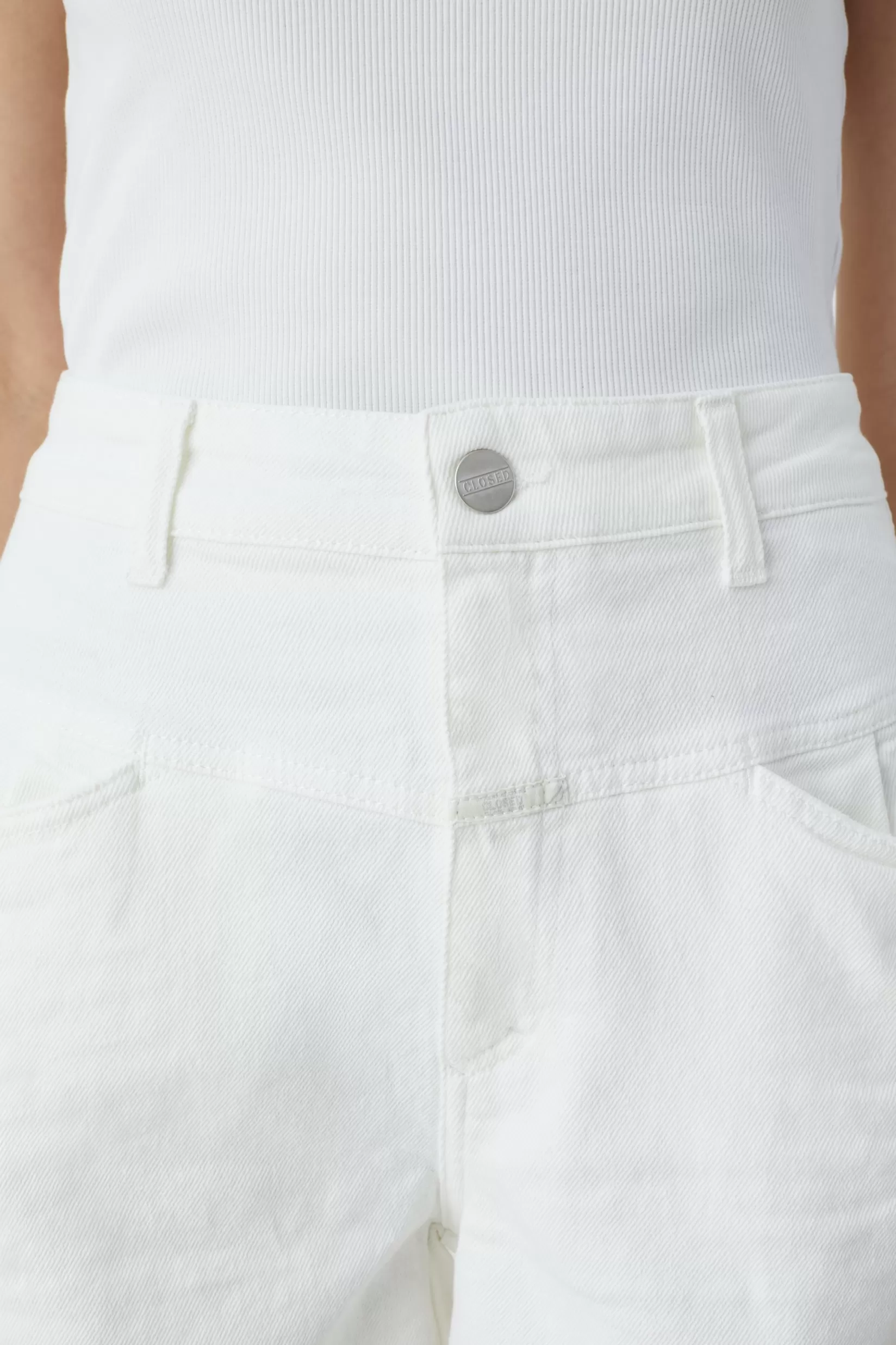 Cheap CLOSED Denim Shorts White