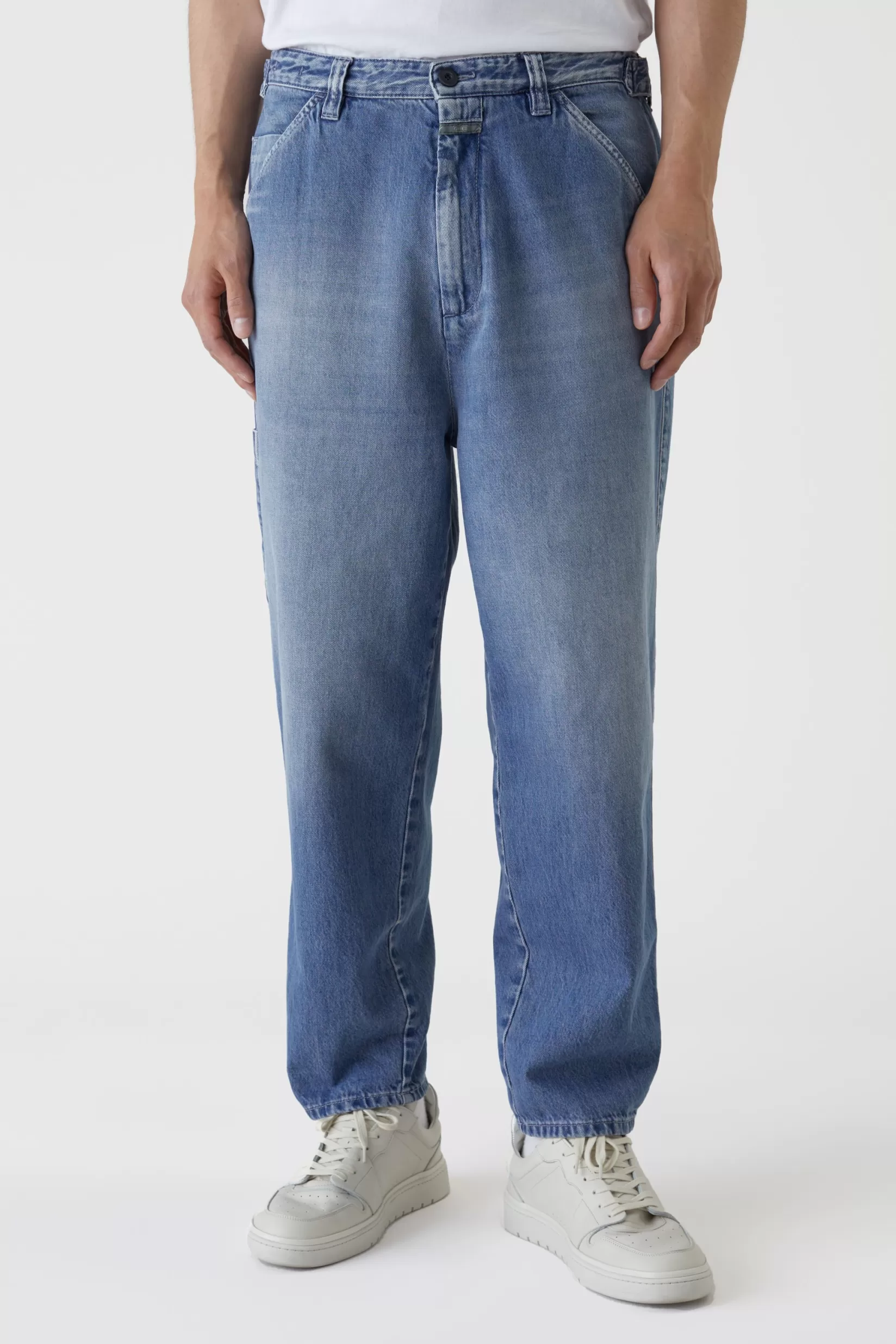 Fashion CLOSED Dover Tapered Pants Mid Blue