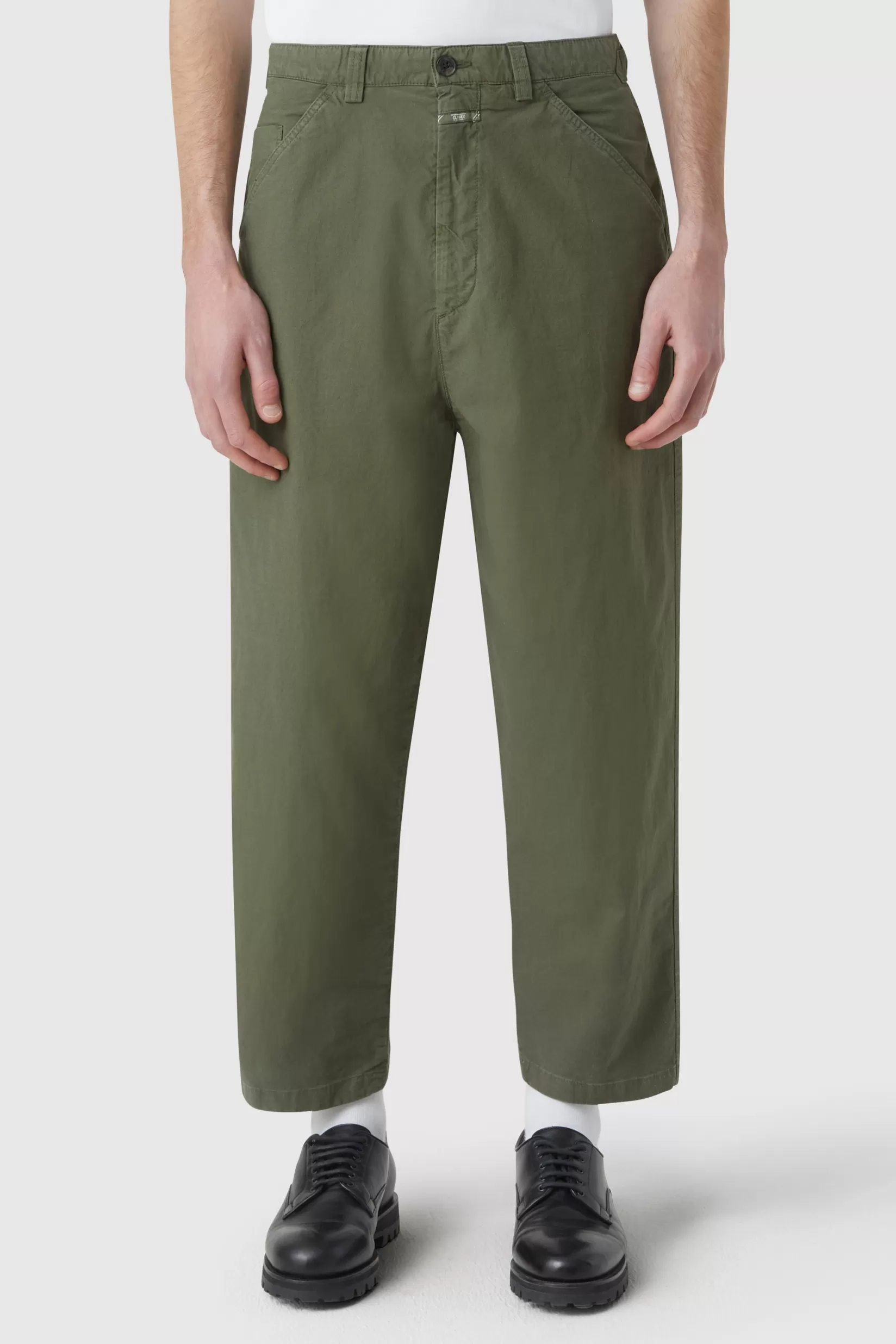 Cheap CLOSED Dover Tapered Pants Chard Green