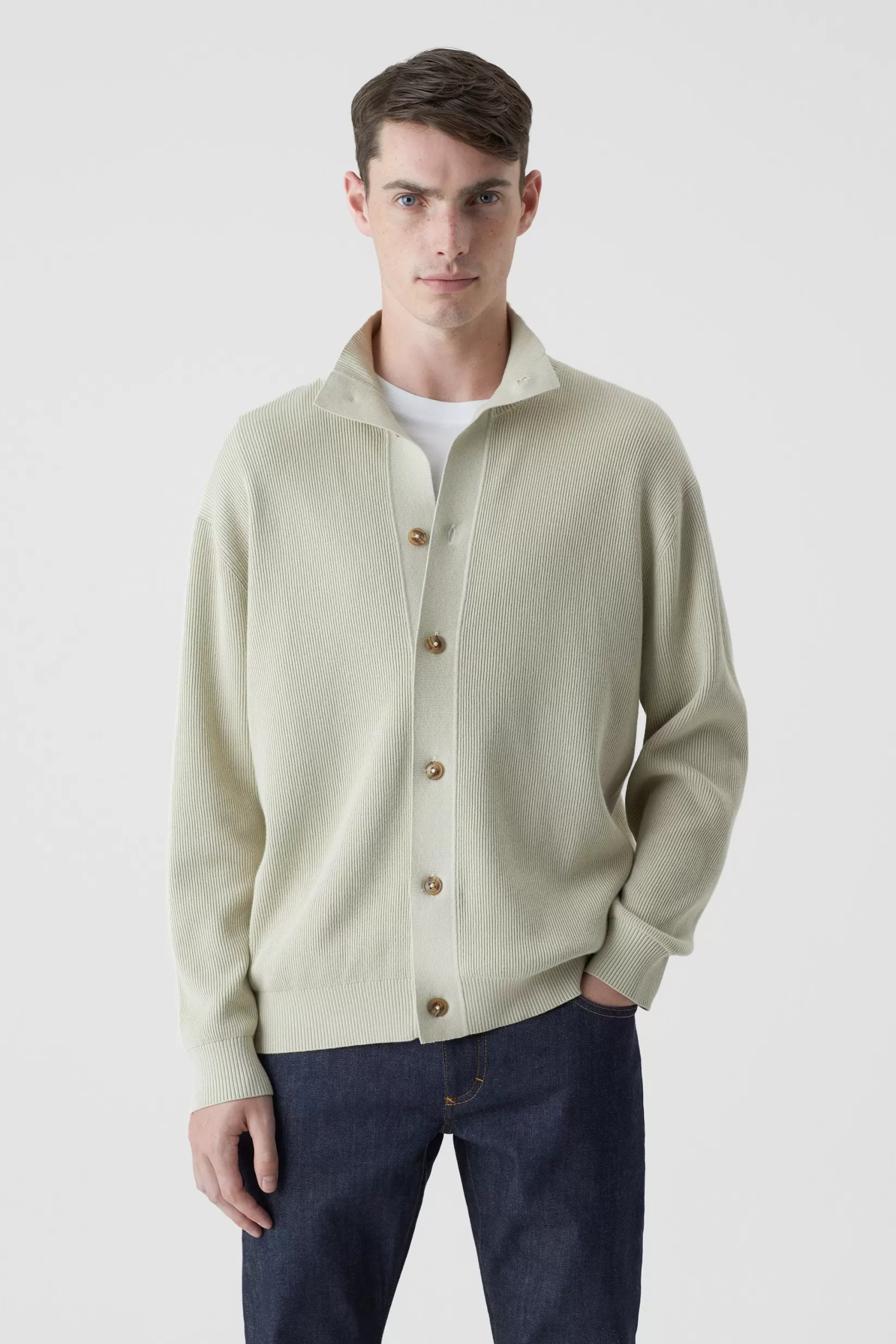 Fashion CLOSED Feinstrick-Cardigan Marl Stone