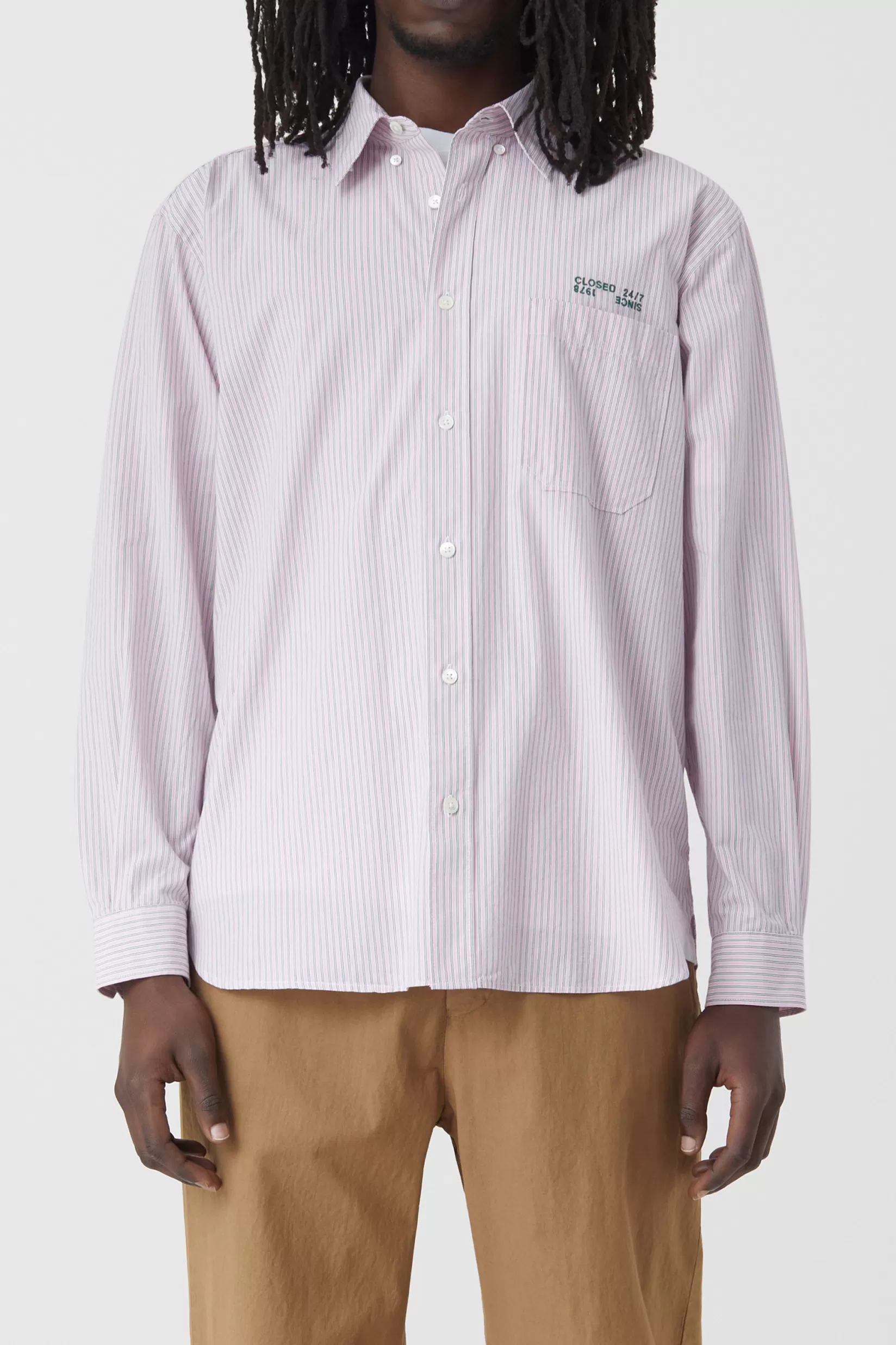 Best CLOSED Formal Shirt Pink Hydrangea