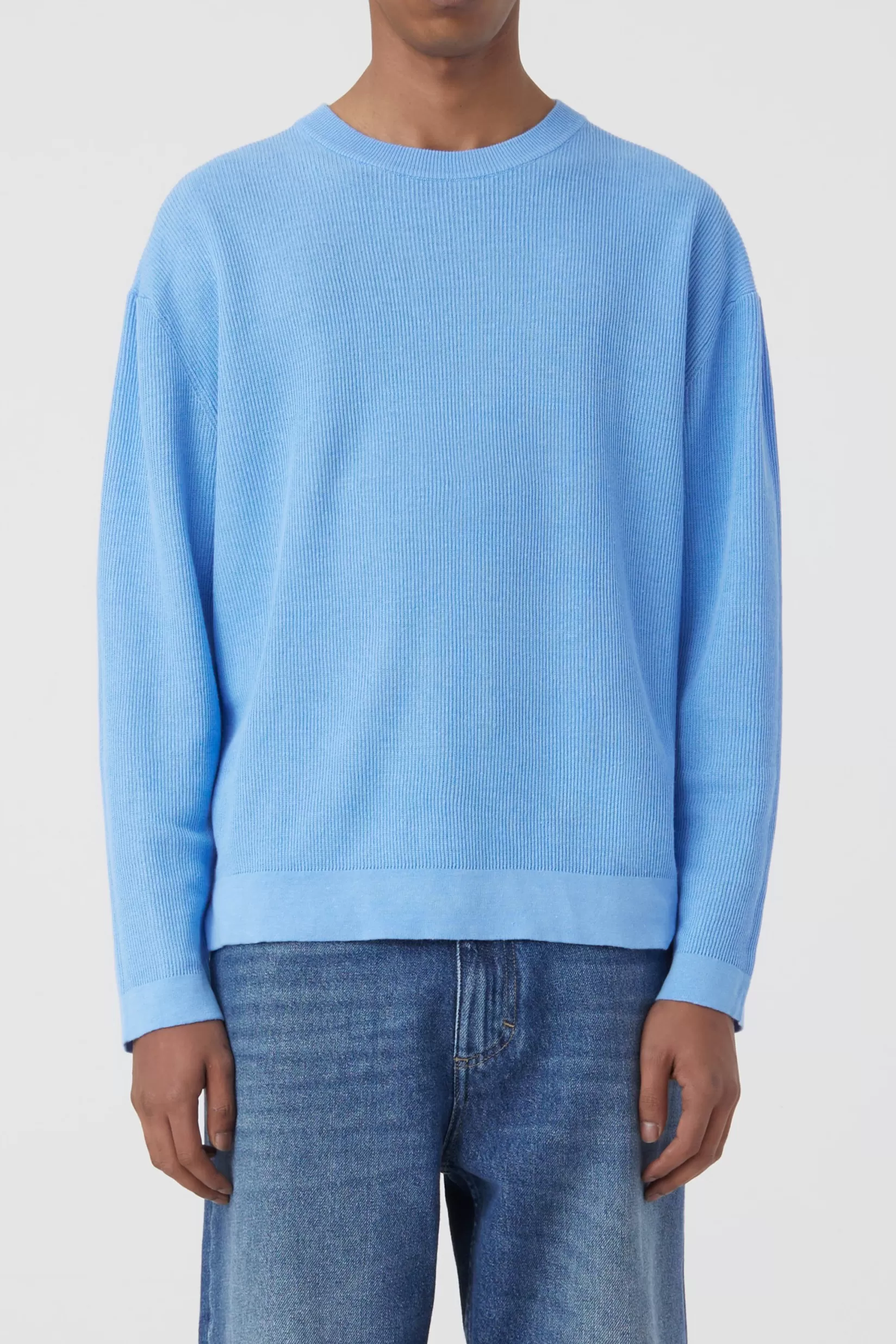 Online CLOSED Knitted Jumper Blue Morning Sky