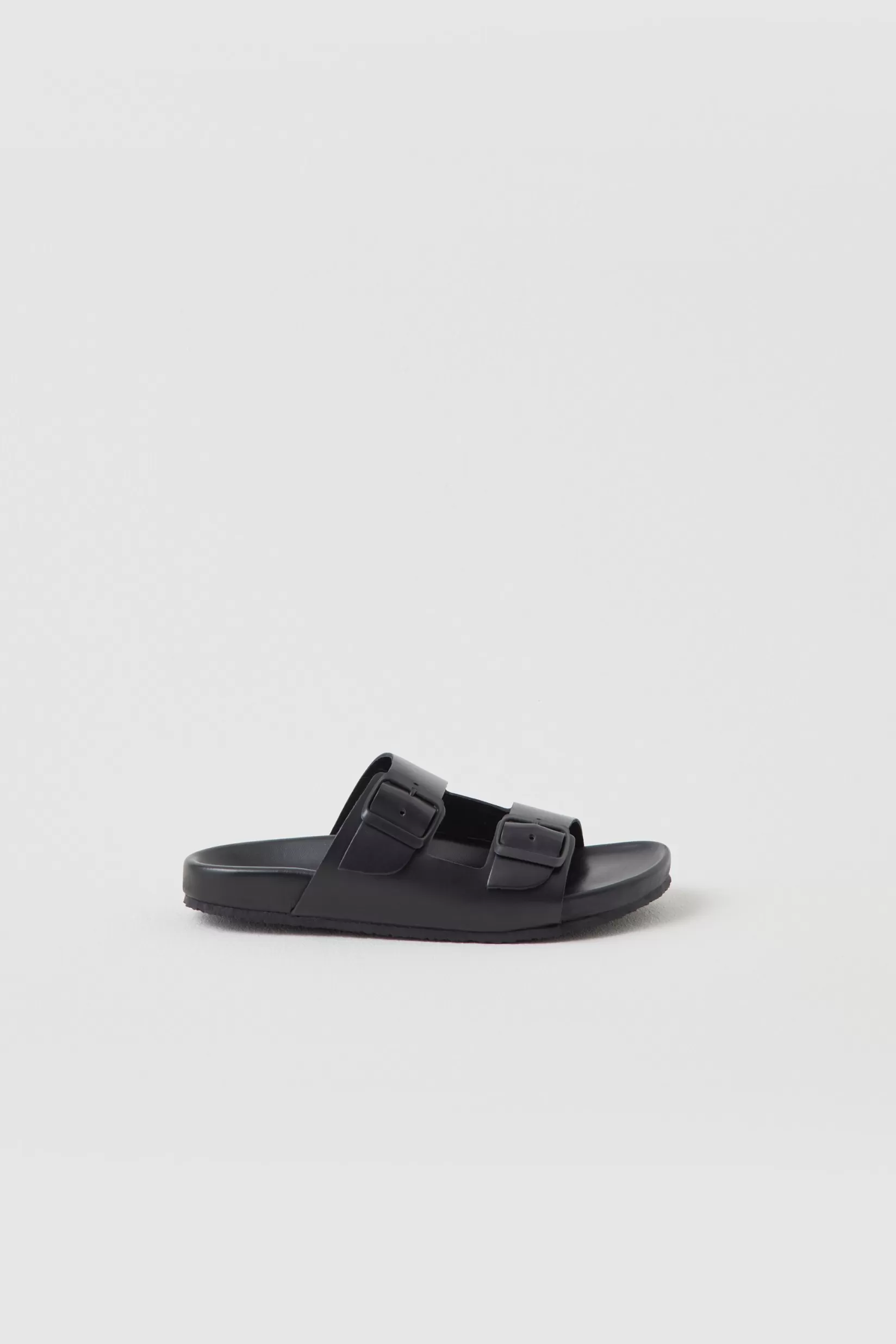 Shop CLOSED Leather Slippers Black