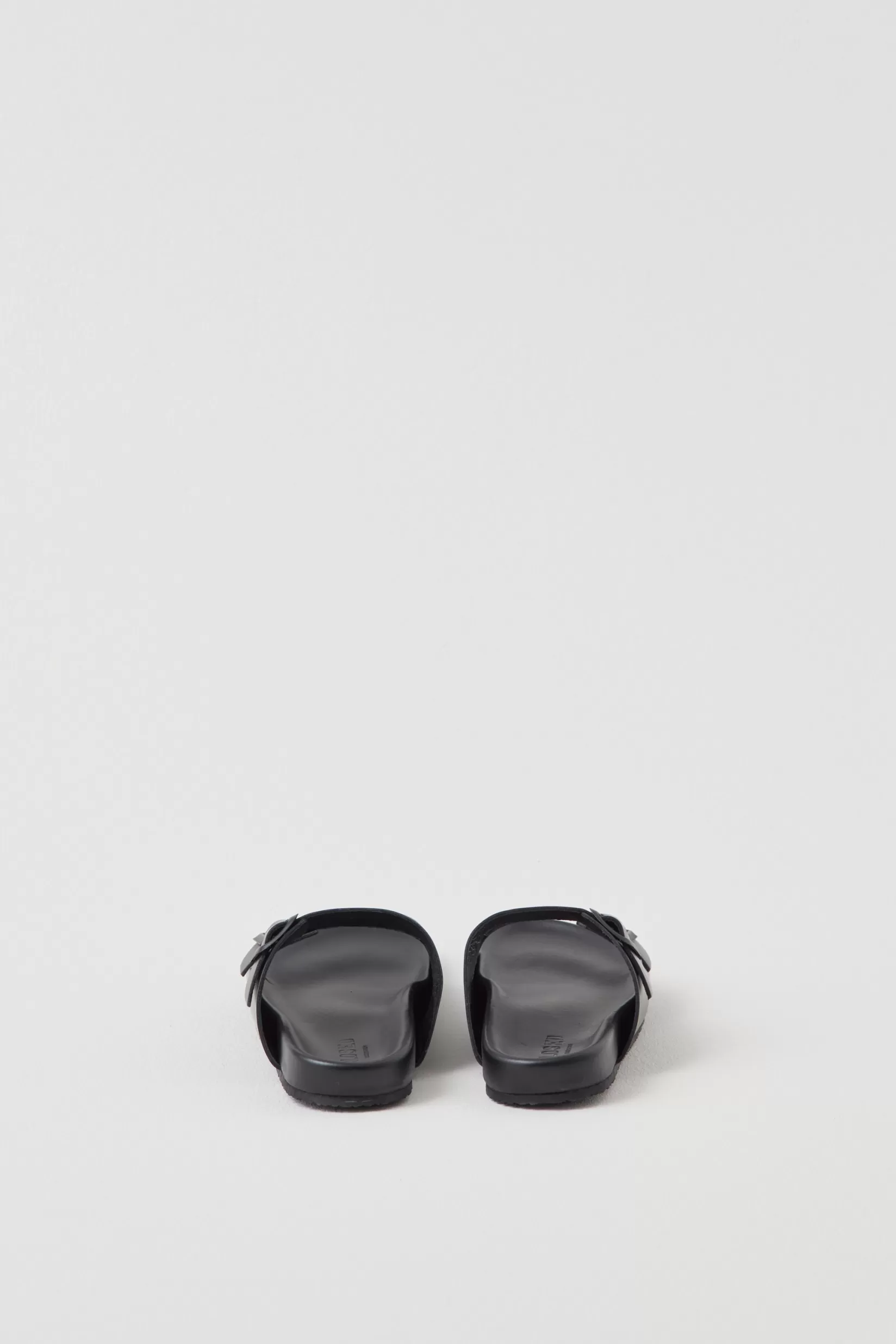 Shop CLOSED Leather Slippers Black