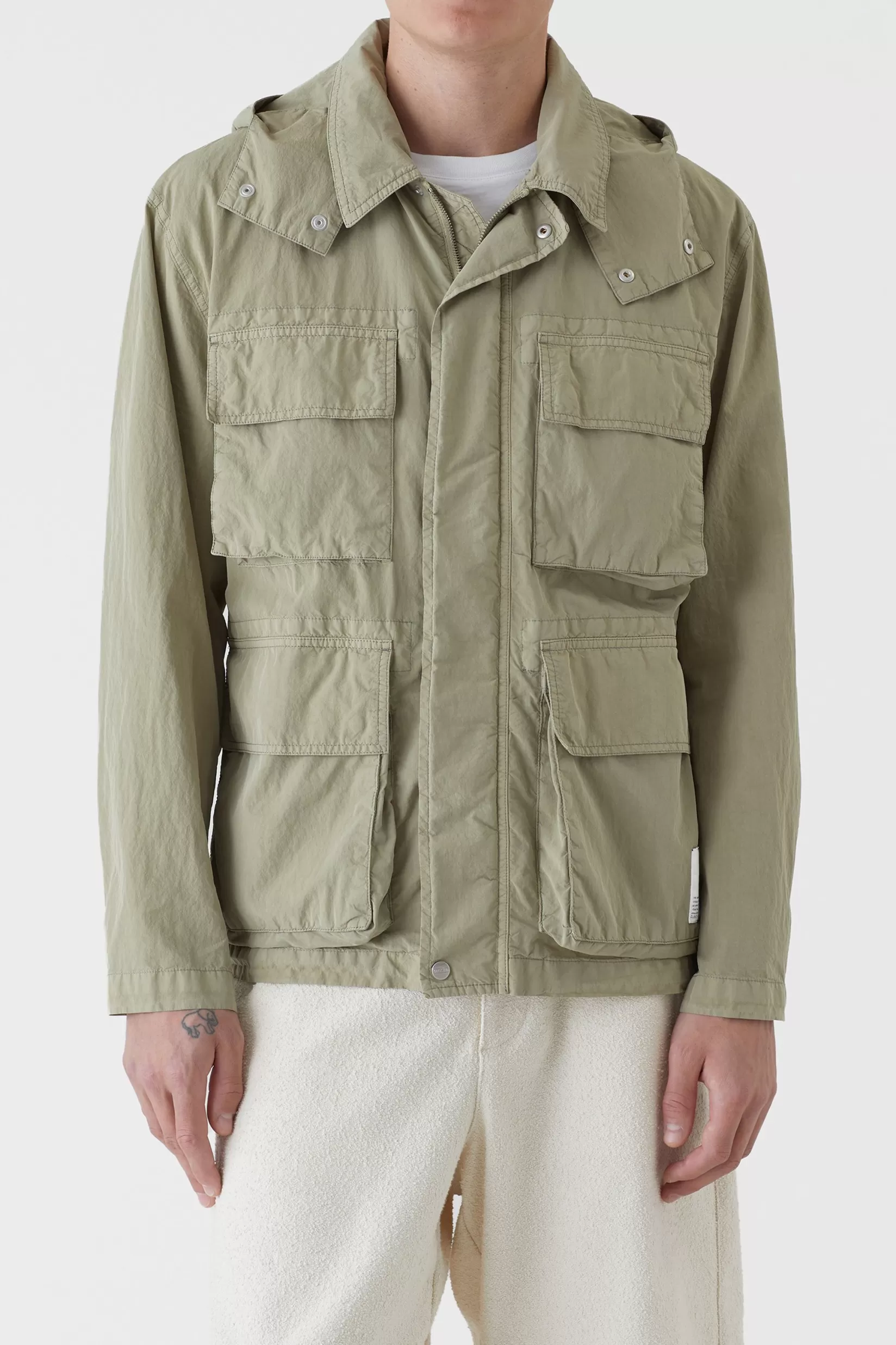 Best Sale CLOSED Light Cotton Parka Light Moss Green