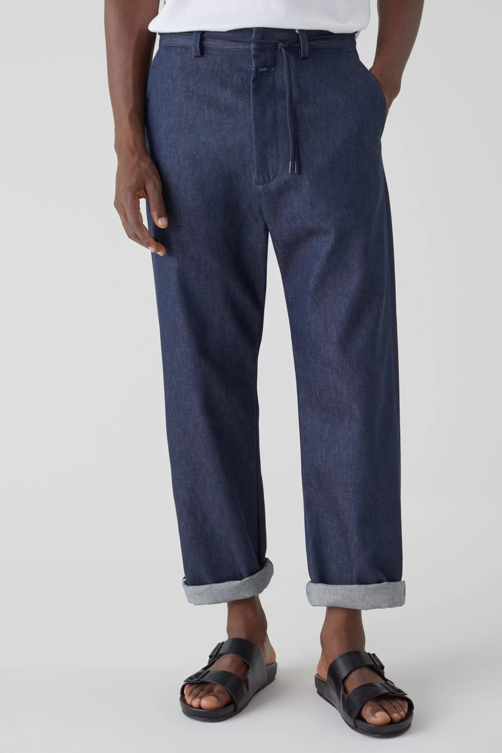 Store CLOSED Livington Wide Pants Dark Blue