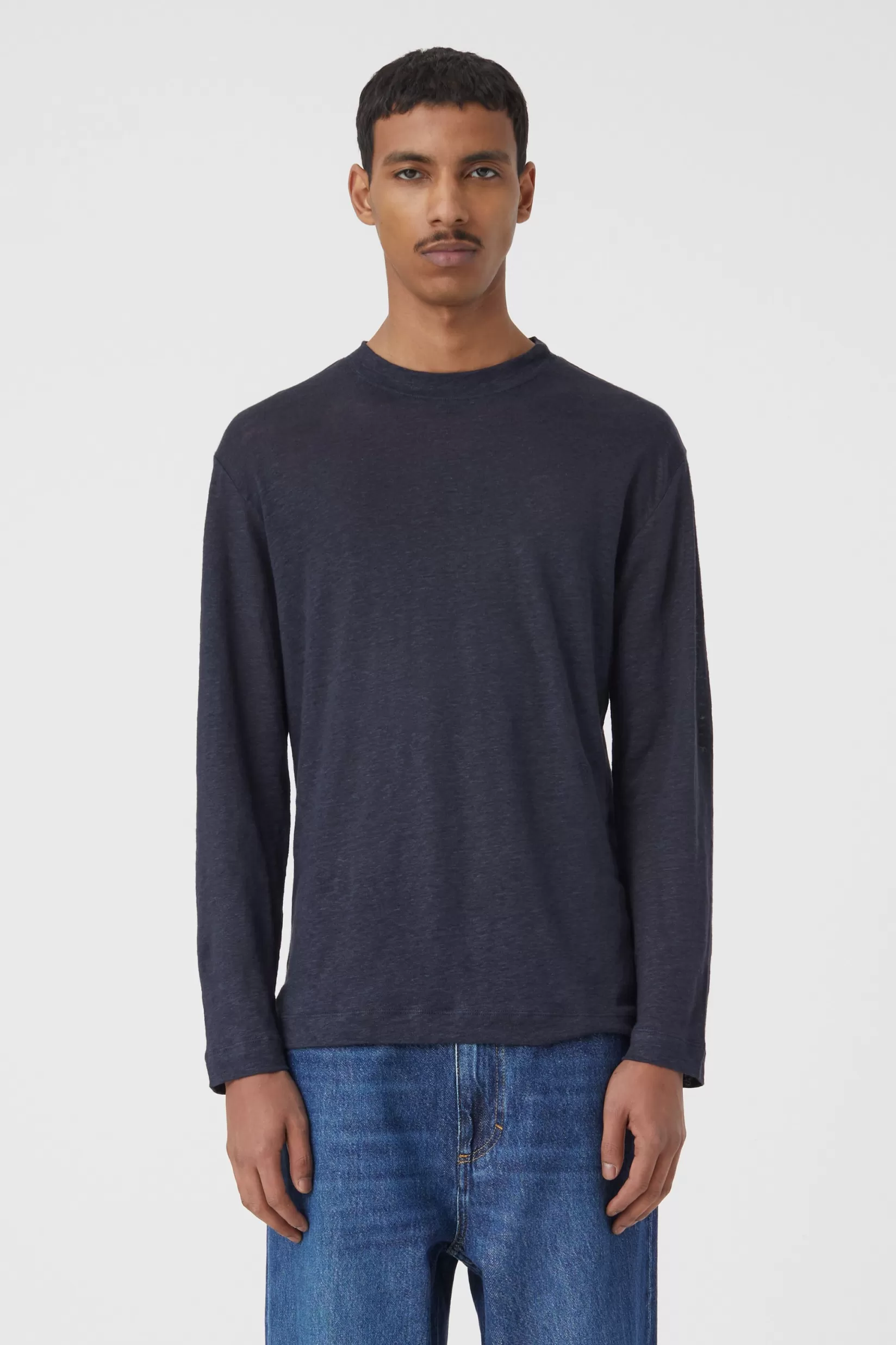 Outlet CLOSED Longsleeve Aus Leinen Dark Night