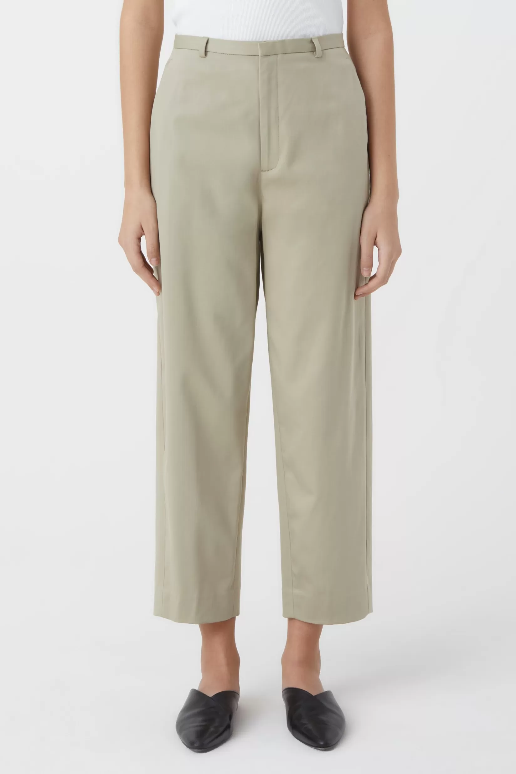 Outlet CLOSED Mawbray Sateen Stretch Pants Grey Marble