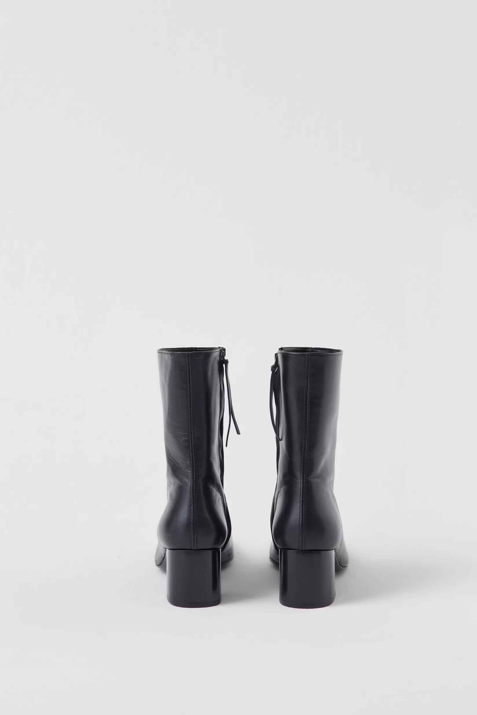 Fashion CLOSED Mid Heel Boots Black