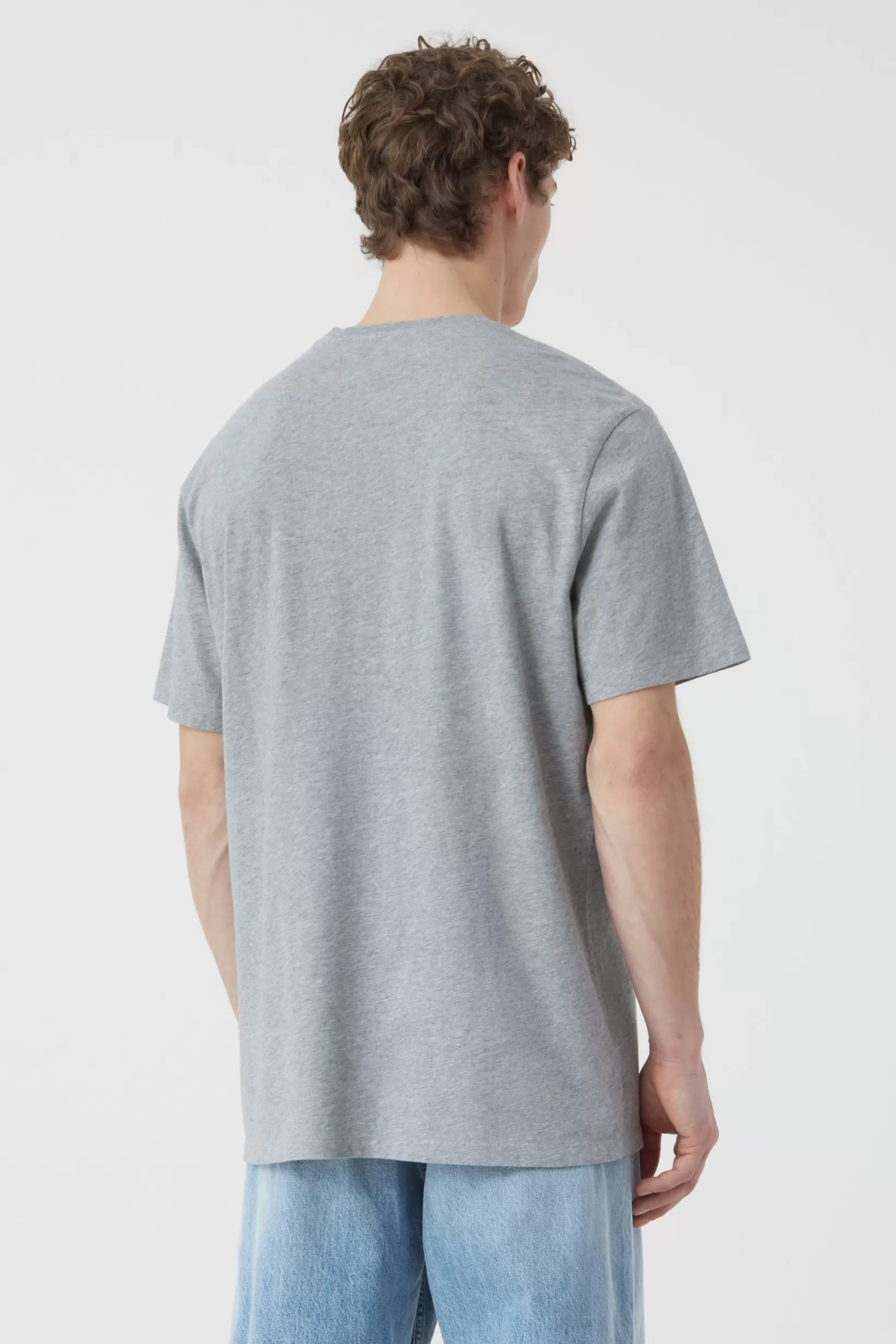 Cheap CLOSED Organic Cotton T-Shirt Light Grey Melange