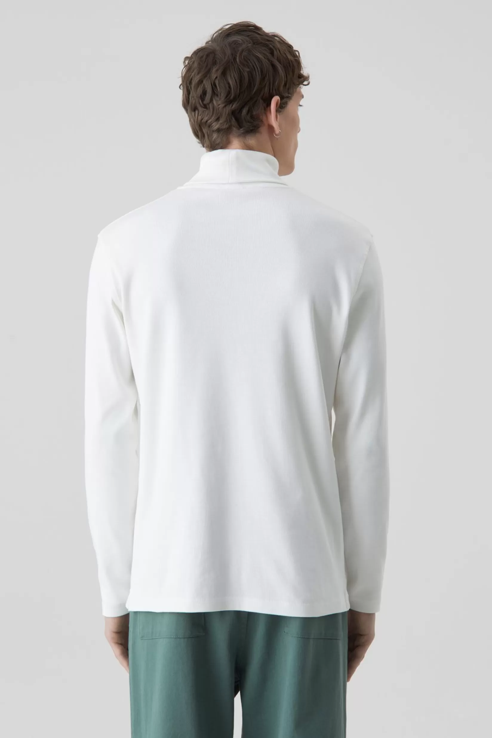 Discount CLOSED Organic Cotton Turtleneck Marble White