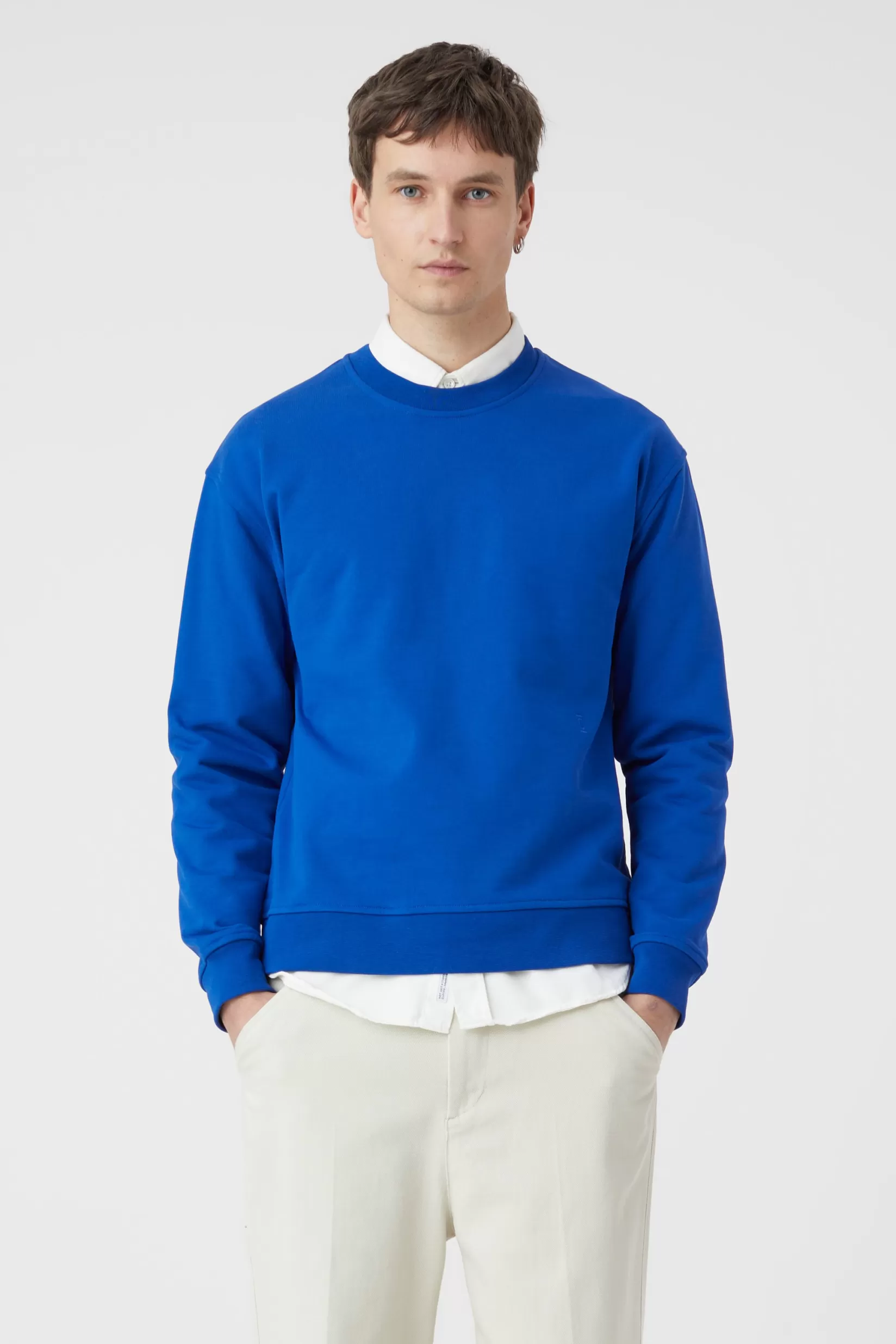 Cheap CLOSED Organic Crewneck Sweater Royal Azure