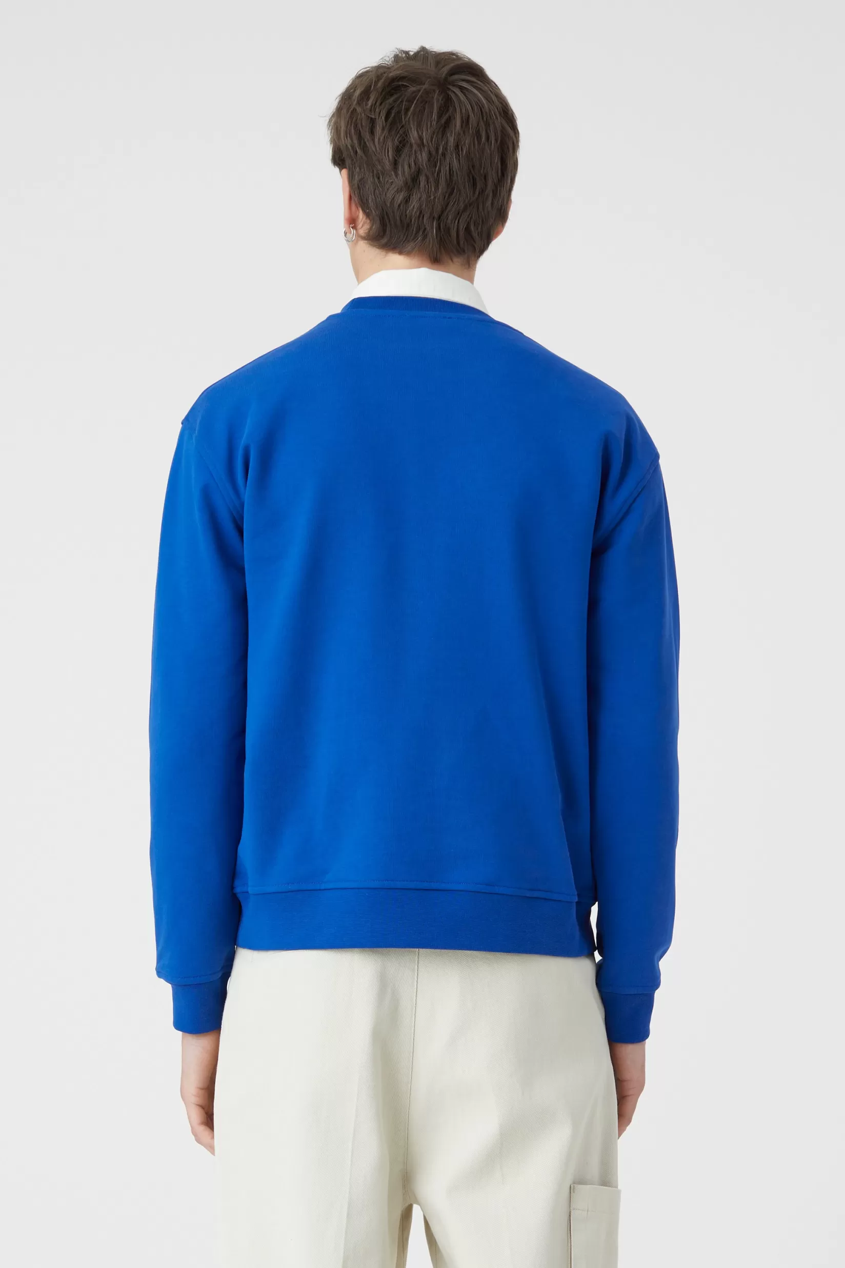 Cheap CLOSED Organic Crewneck Sweater Royal Azure