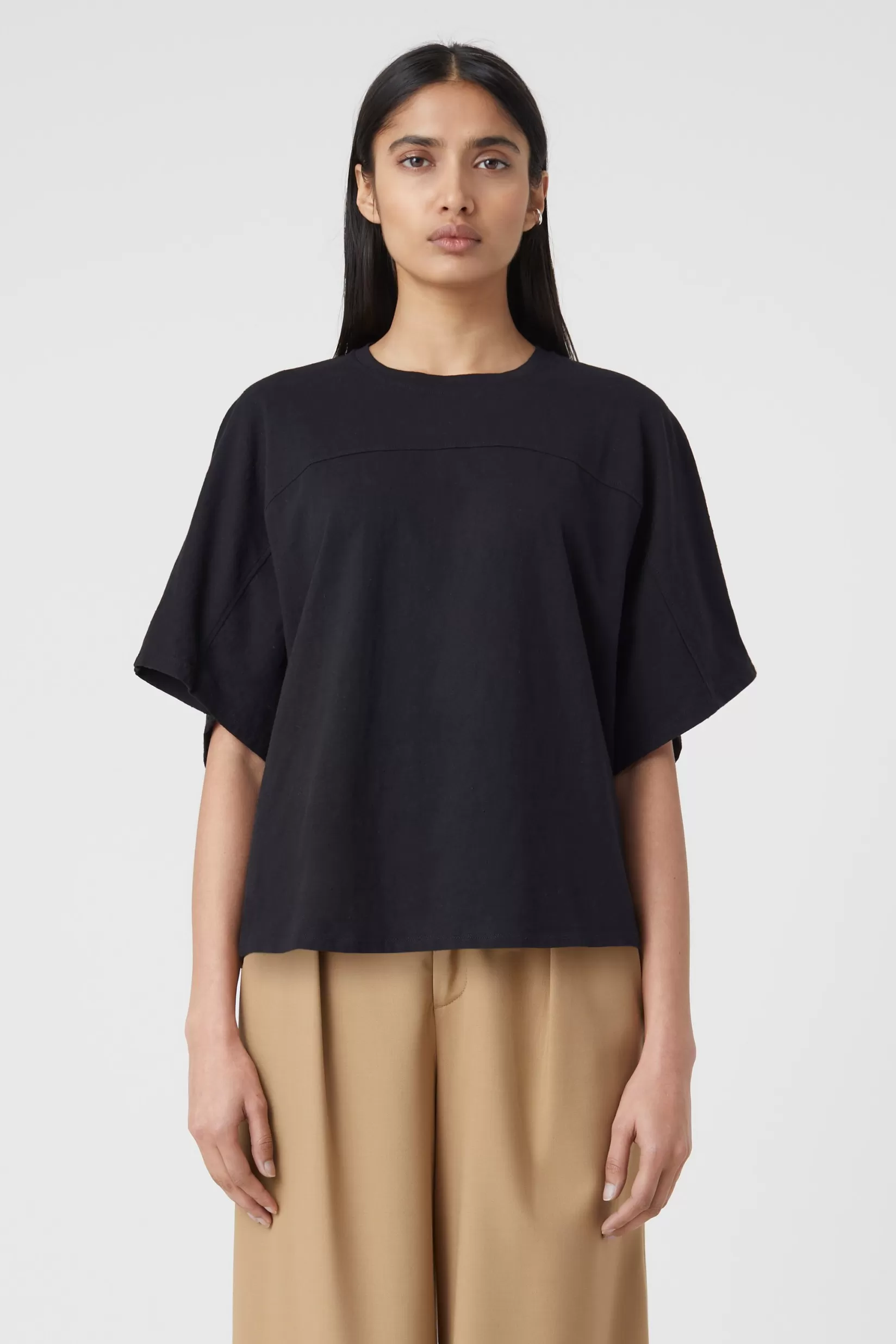Cheap CLOSED Oversized T-Shirt Aus Baumwolle Black