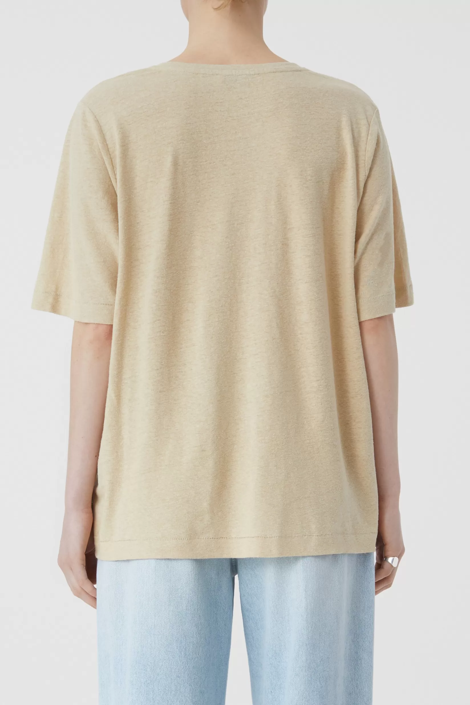 Discount CLOSED Oversized V-Neck Reed Beige