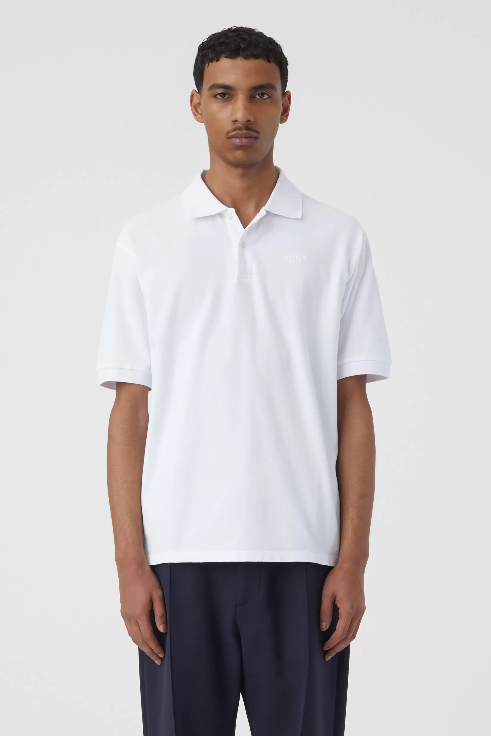 Online CLOSED Poloshirt Mit 24/7-Stickerei White