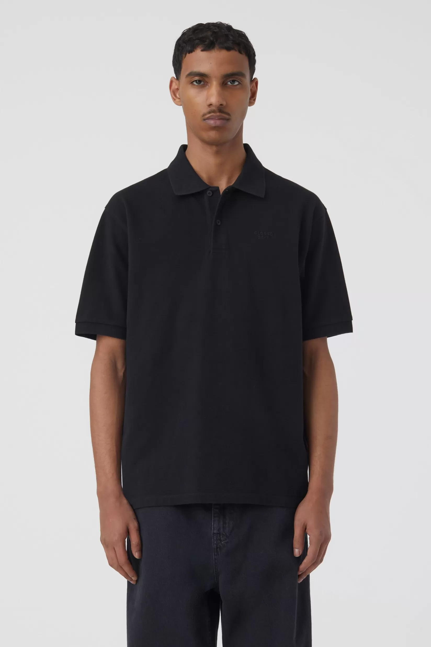 Flash Sale CLOSED Poloshirt Mit 24/7-Stickerei Black