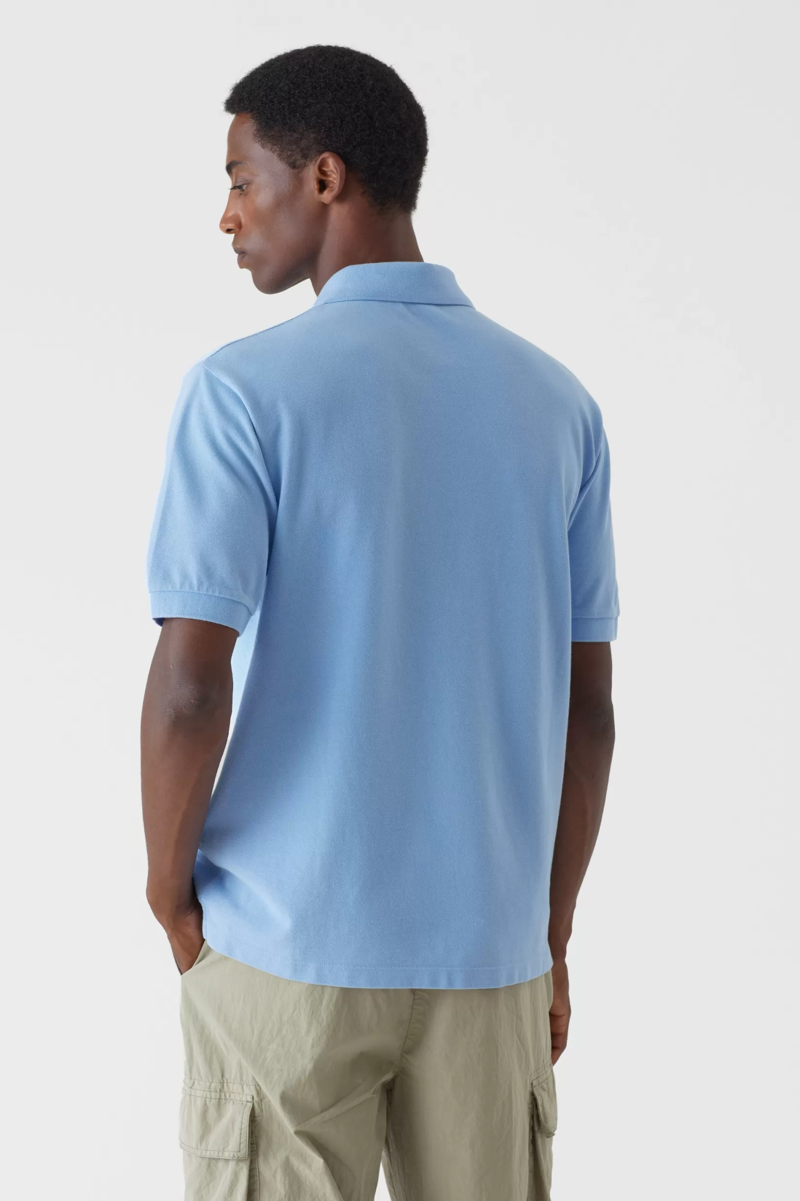 Cheap CLOSED Poloshirt Mit 24/7-Stickerei Blue Morning Sky