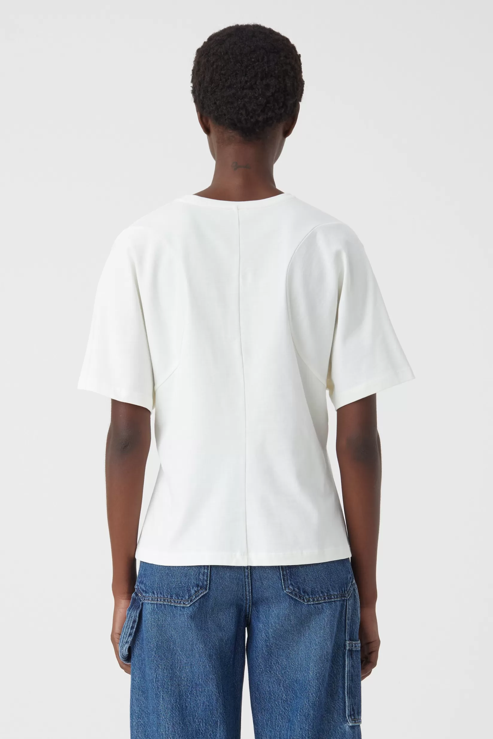 New CLOSED Relaxedt-Shirt Mit Stickerei Ecru