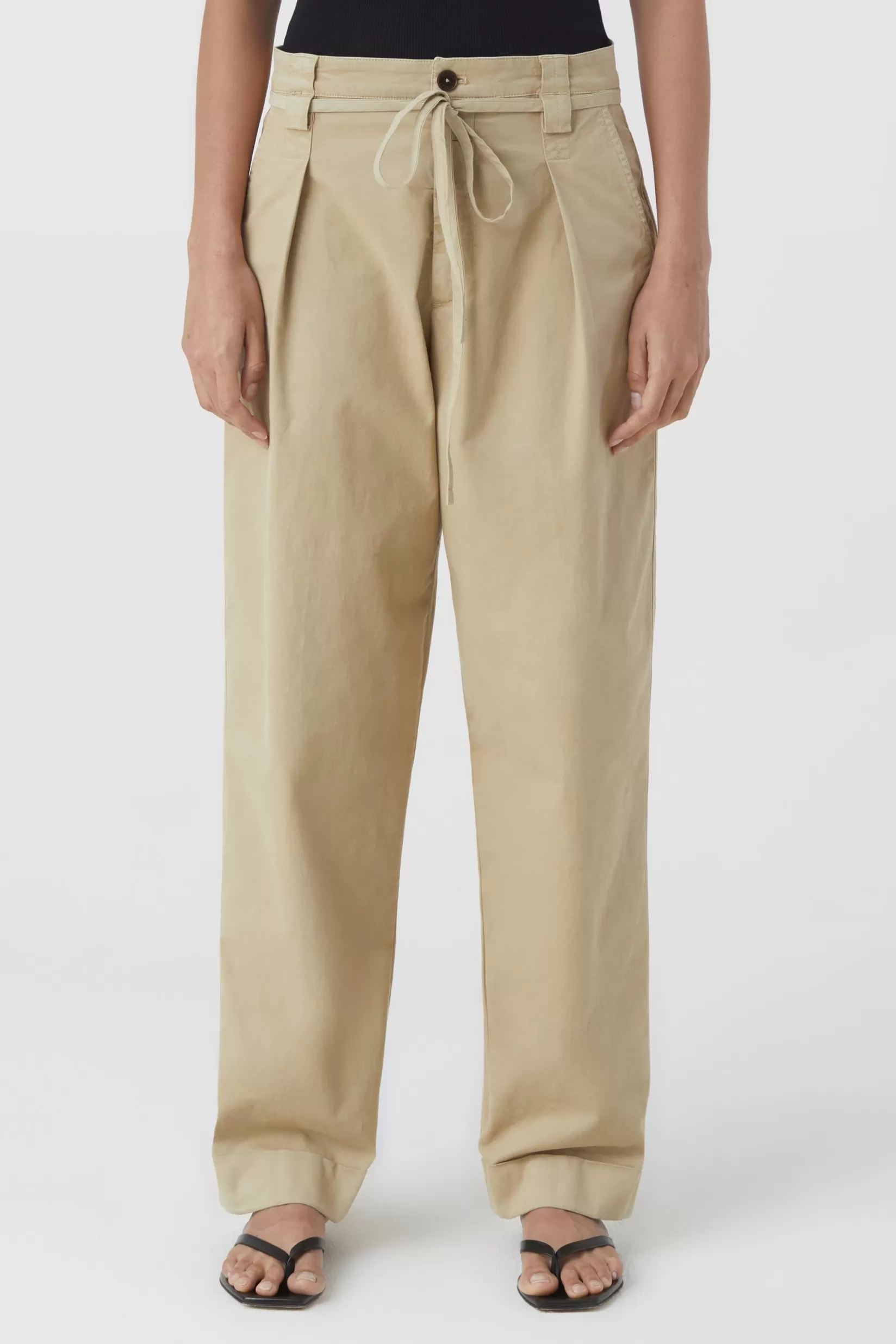 Clearance CLOSED Reydon Pants Aus Organic Cotton Stretch Reed Beige