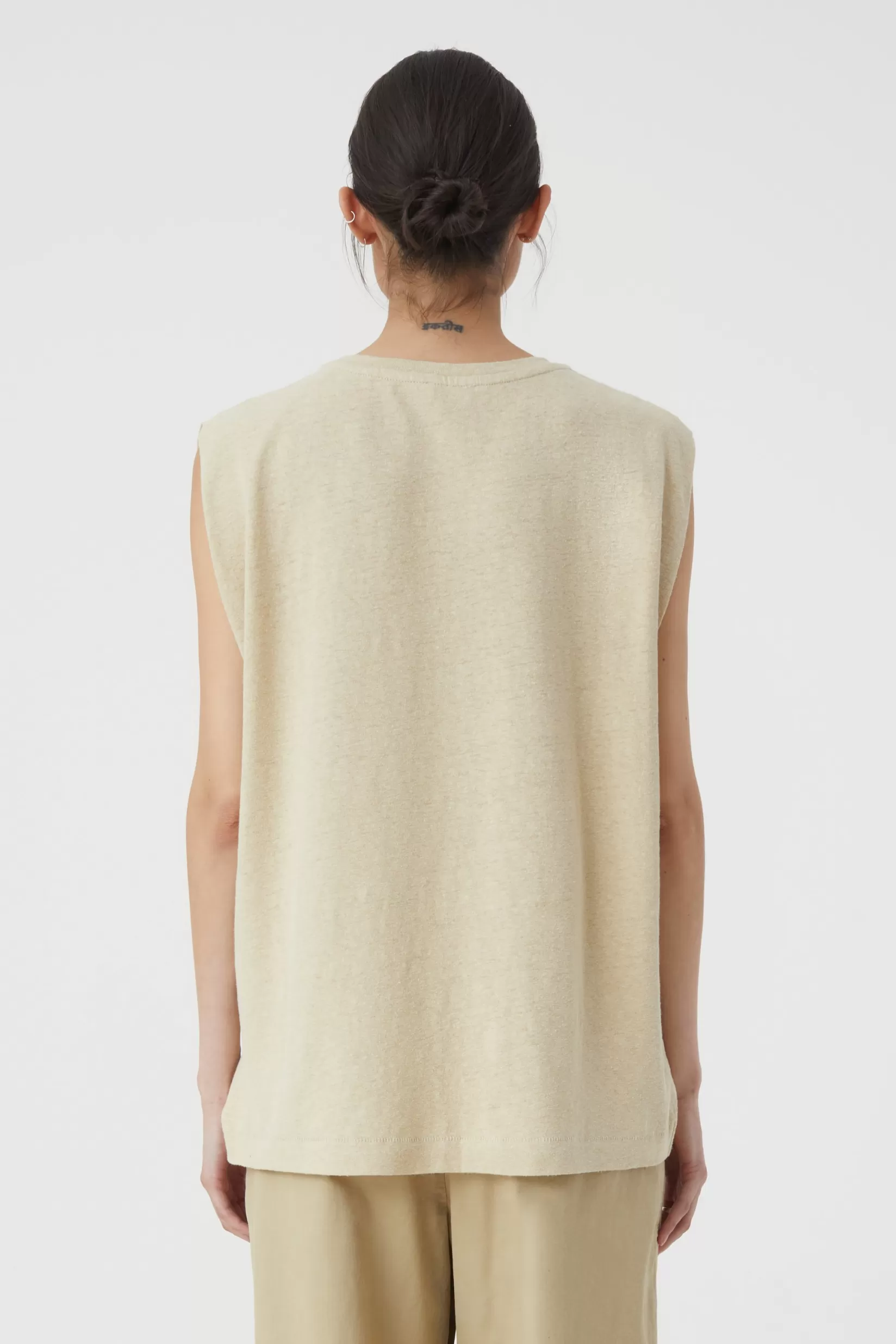 Best Sale CLOSED Ärmelloses T-Shirt Reed Beige