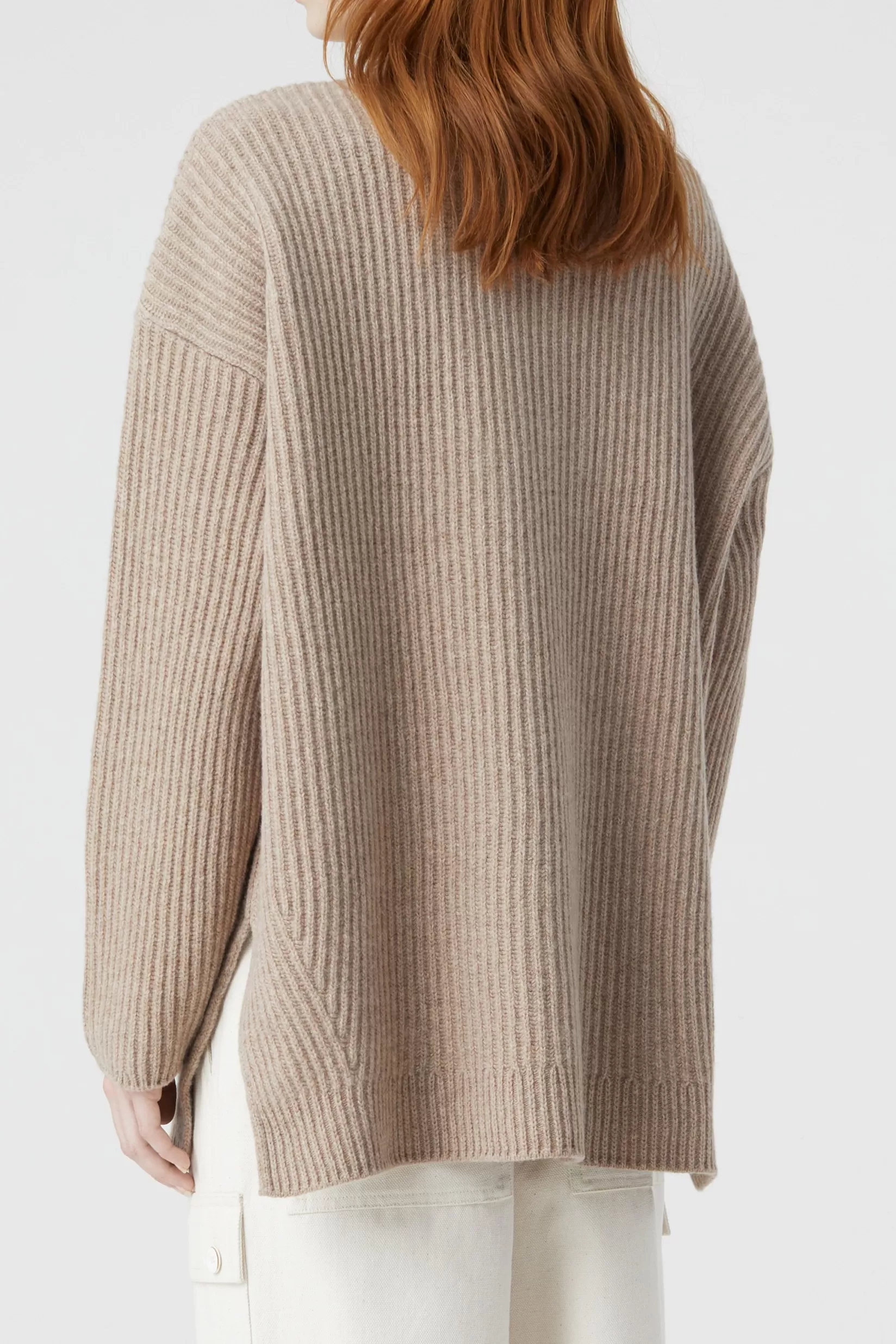 Sale CLOSED Rollkragenpullover Aus Reiner Wolle Brown Marble