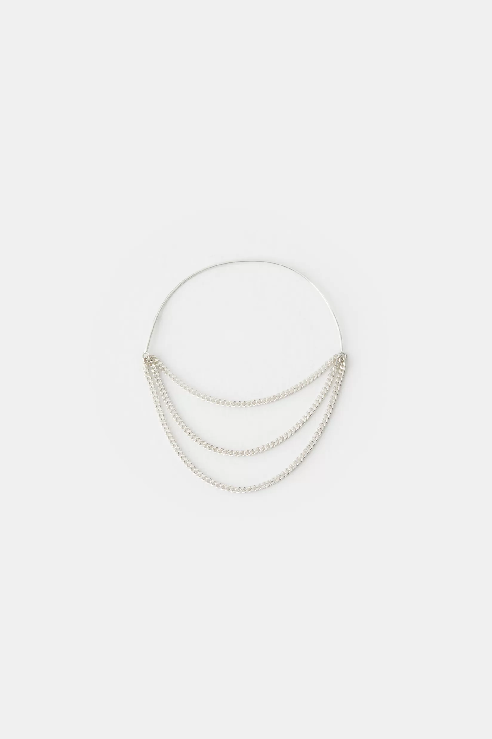 New CLOSED Saskia Diez Chained Grand Hoop Chained Multi Silver