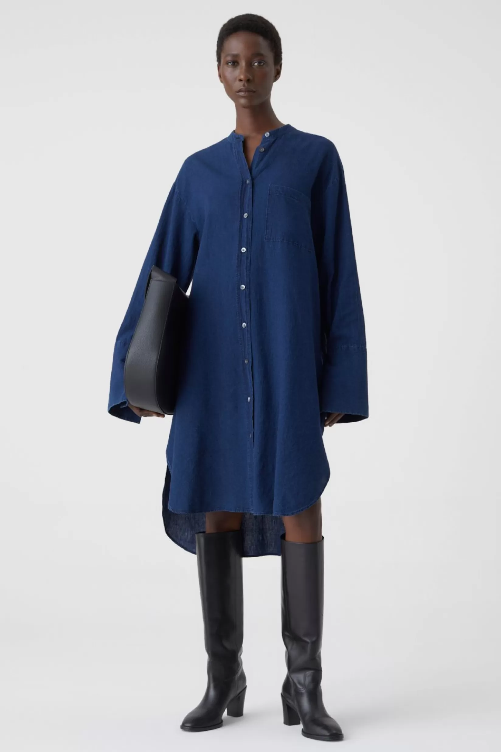 Cheap CLOSED Shirt Dress Dark Blue